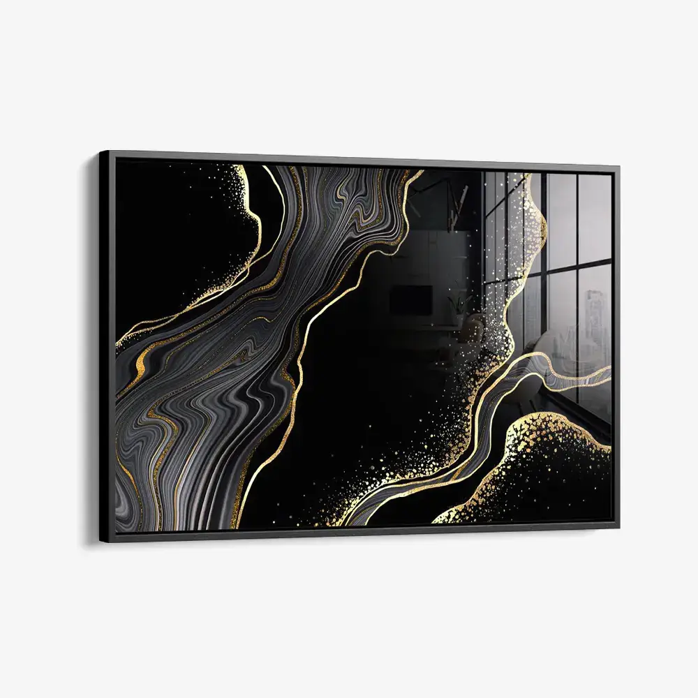 Black & Gold Stone – Verre