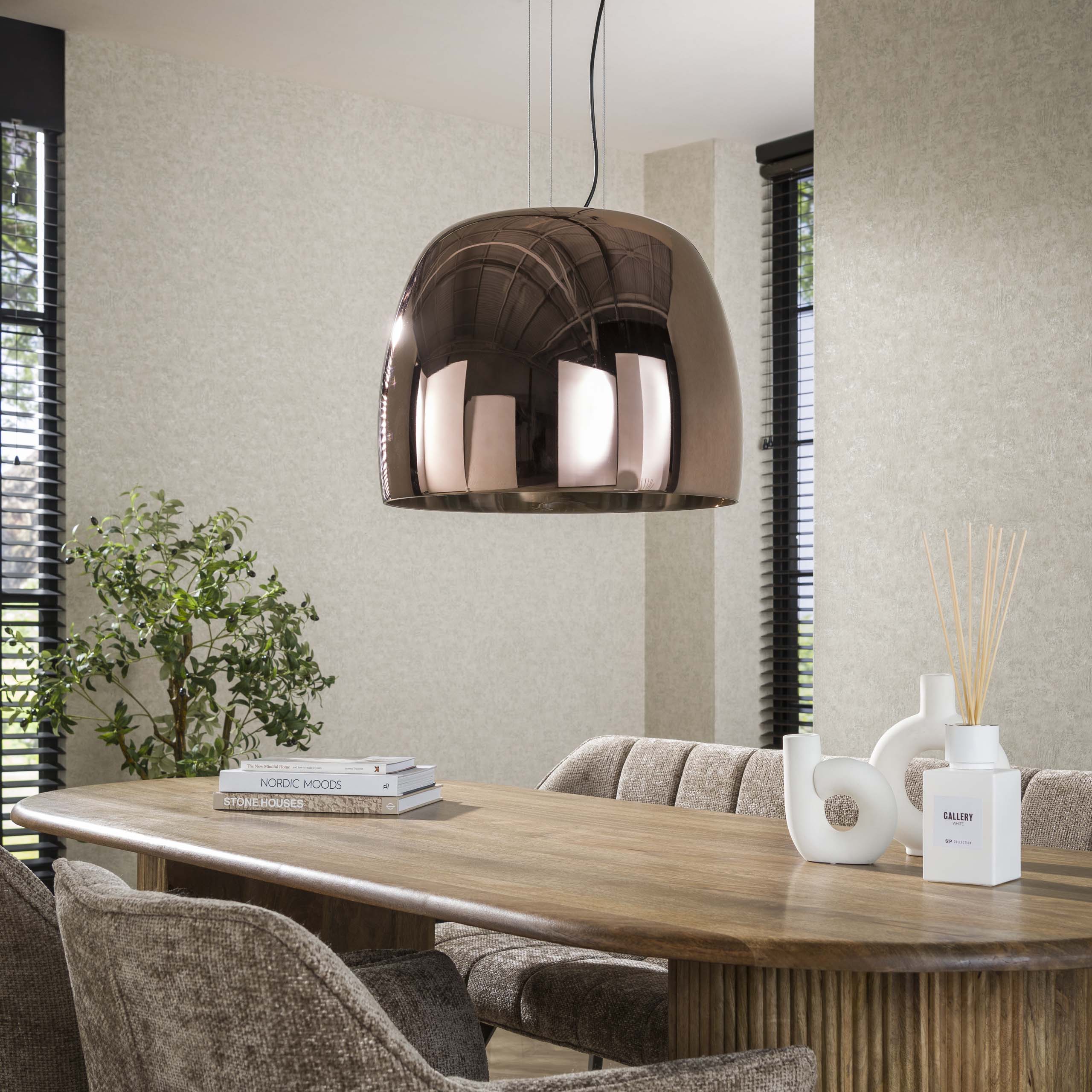 Lampe à suspension Drift Glass XL 1 lumière - Verre cuivré