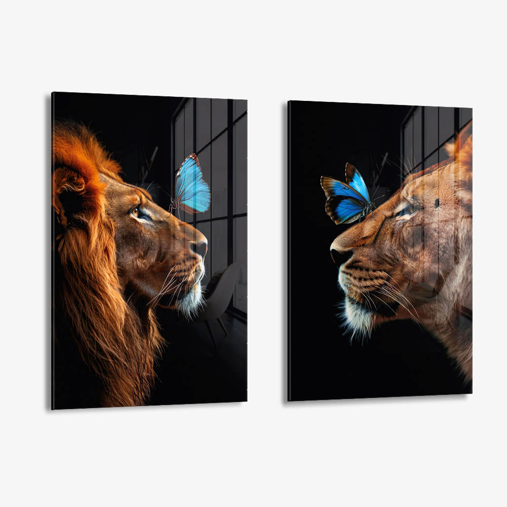 Bundle: "Butterfly Lions" (2x) – Verre