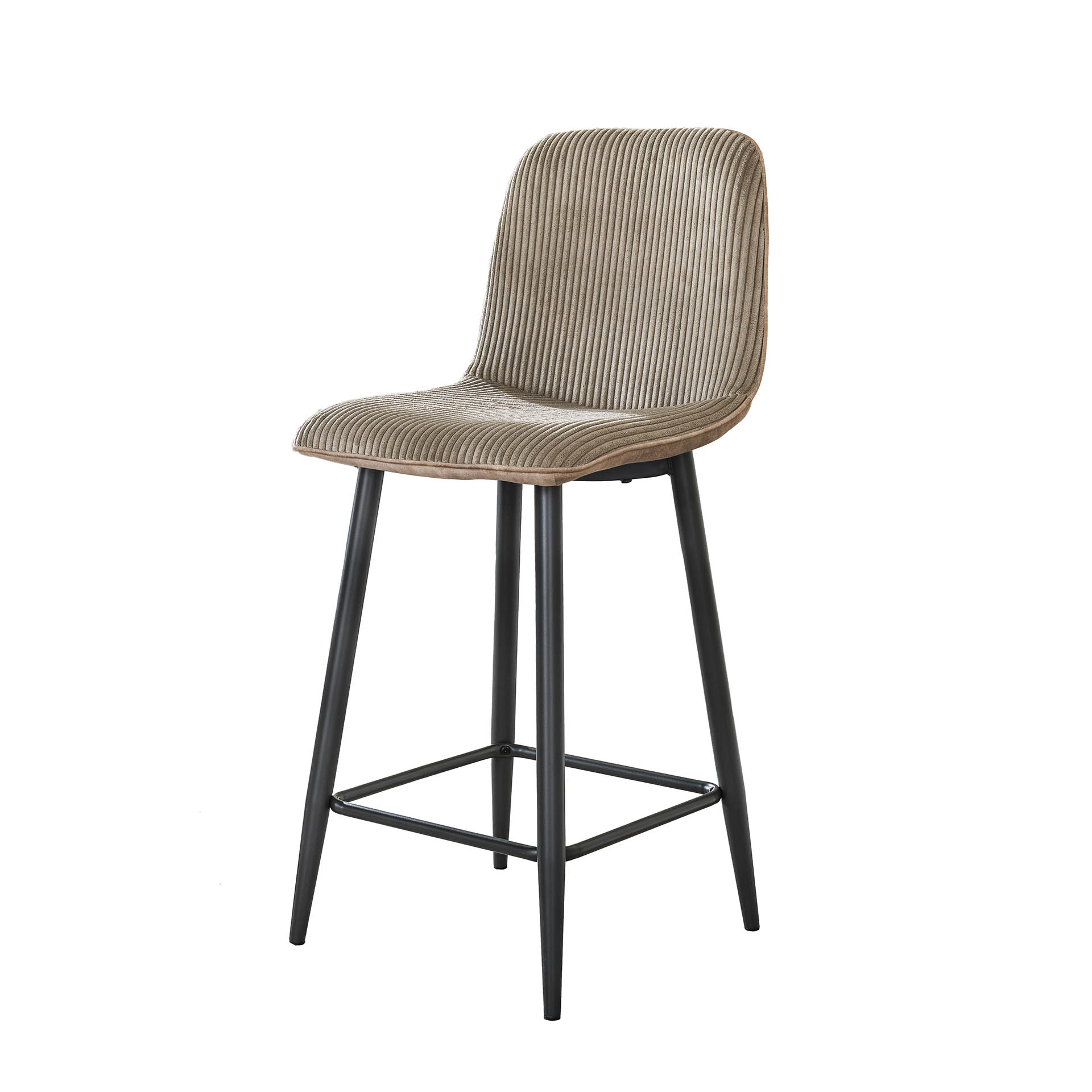 Chaise de bar Rib - emballé par 2 - Sable rocheux