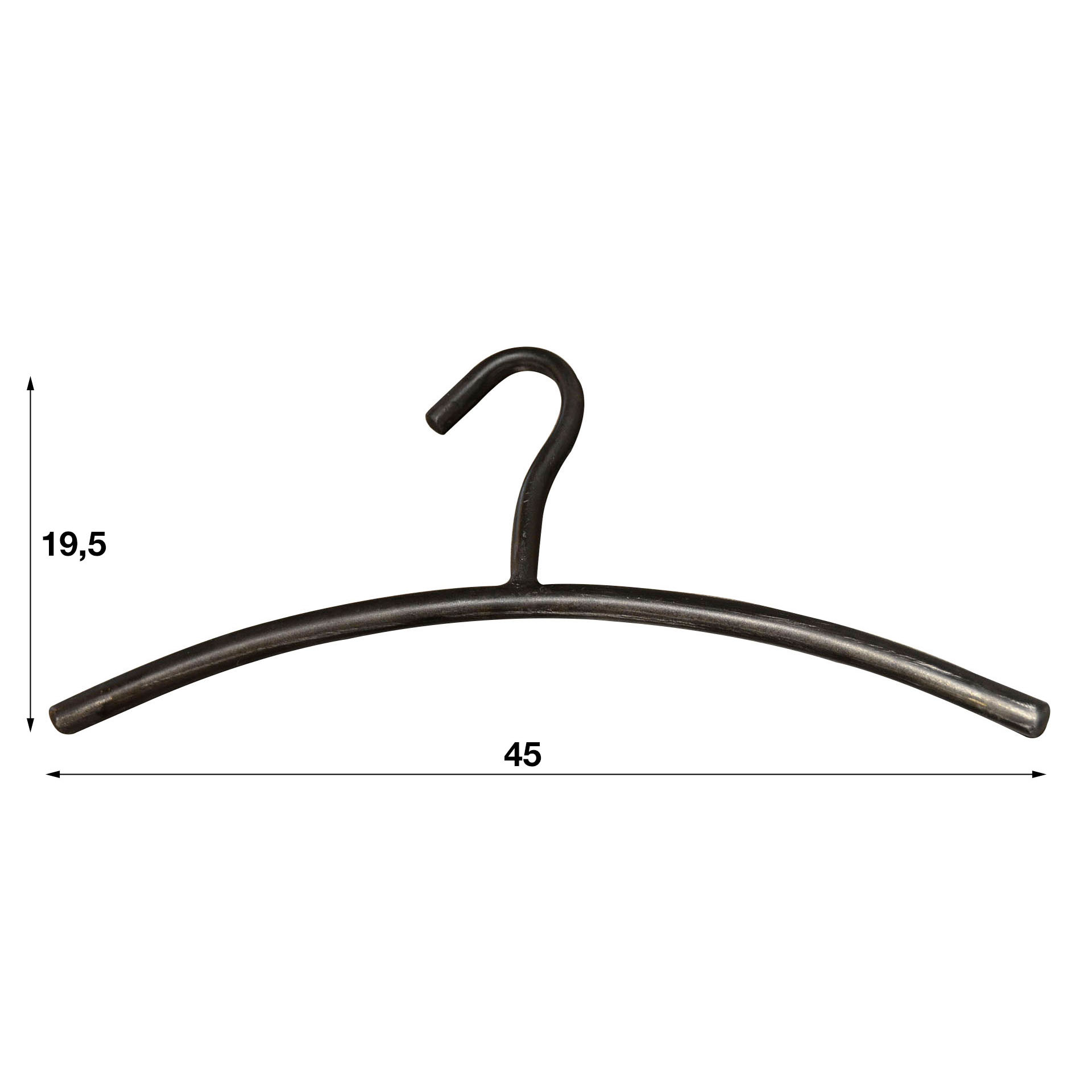 Cintre Tubra - emballé par 6 - Gunmetal