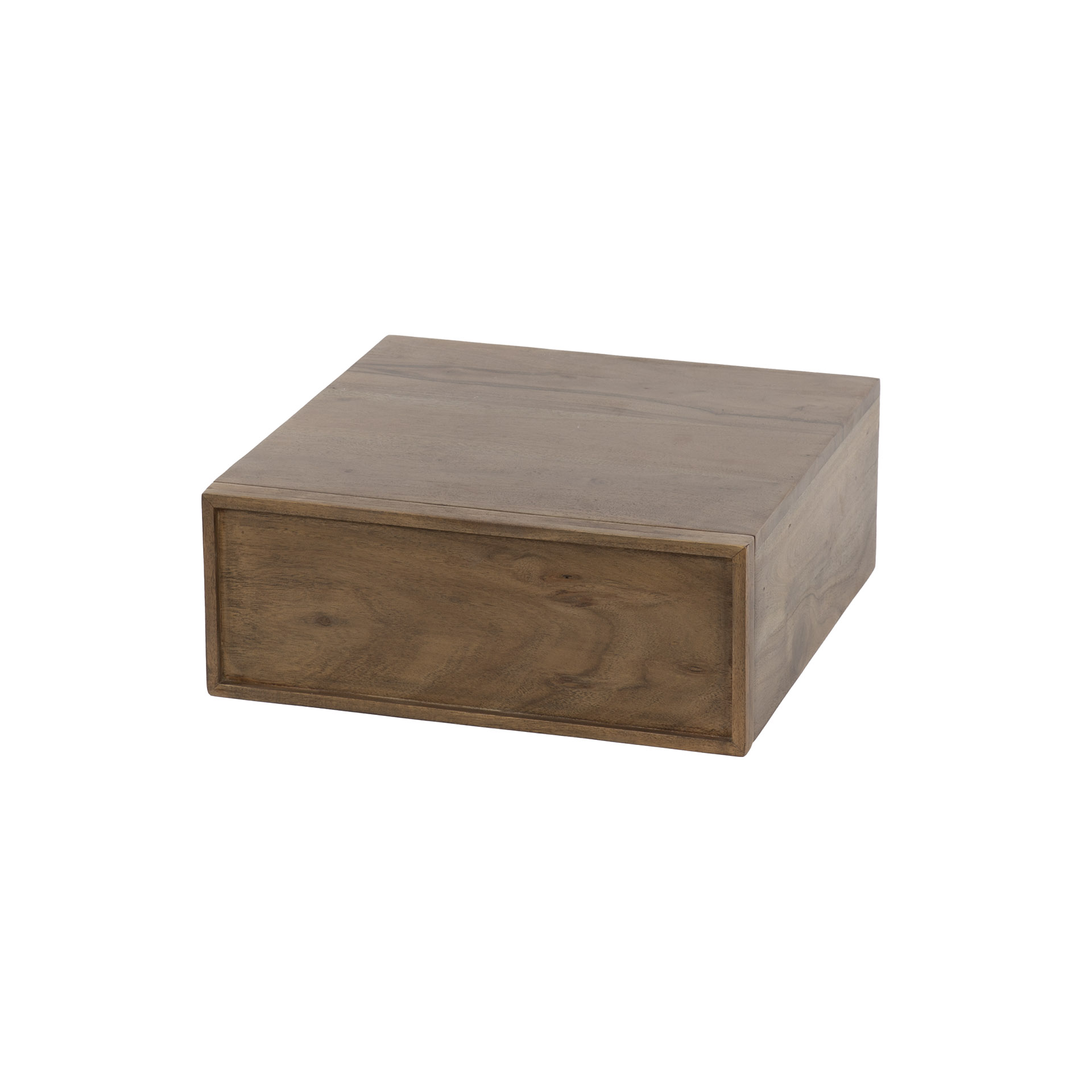 Table de chevet Frame flottant 1 tiroir - lot de 2 - Acacia marron