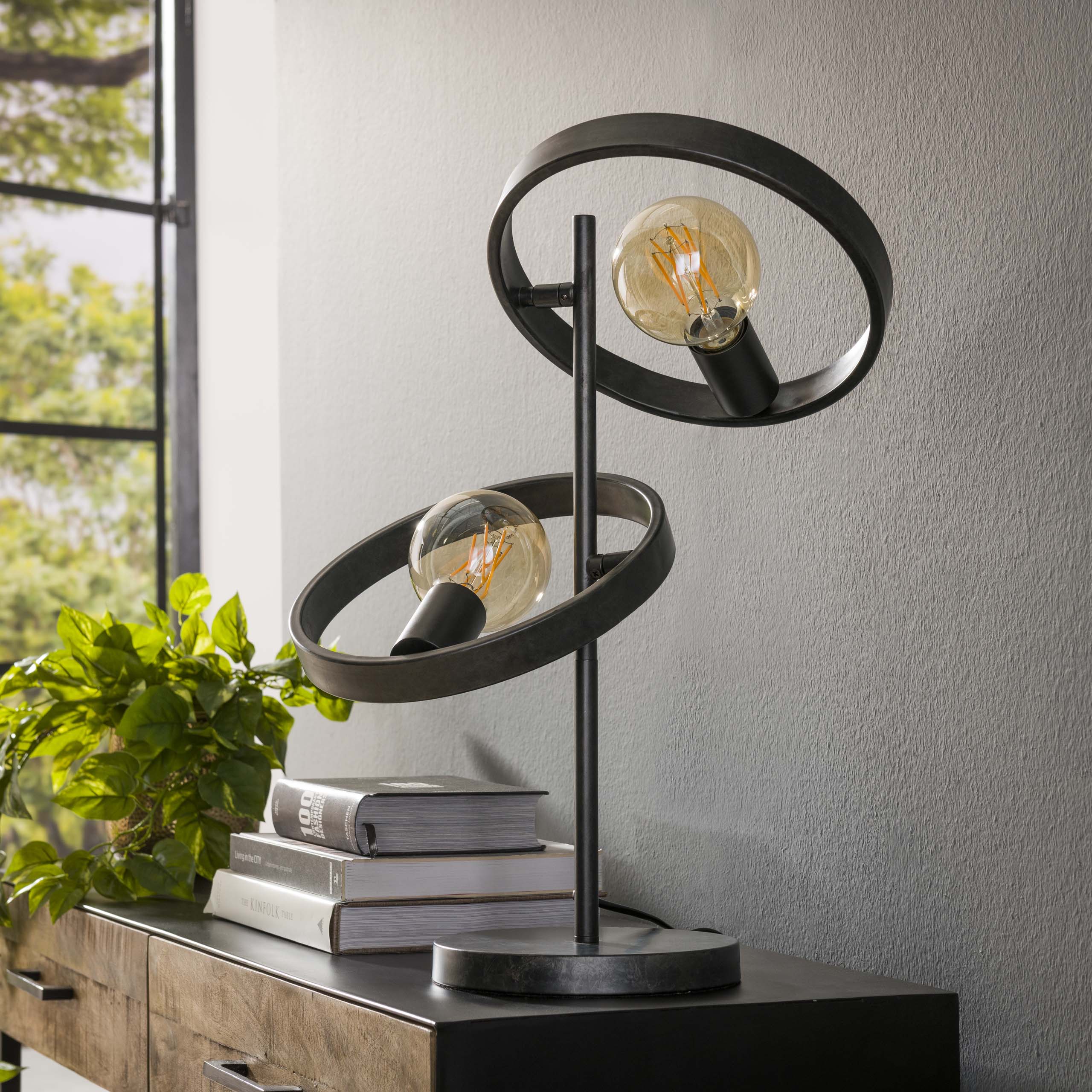 Lampe de table 2L hover / Charbon