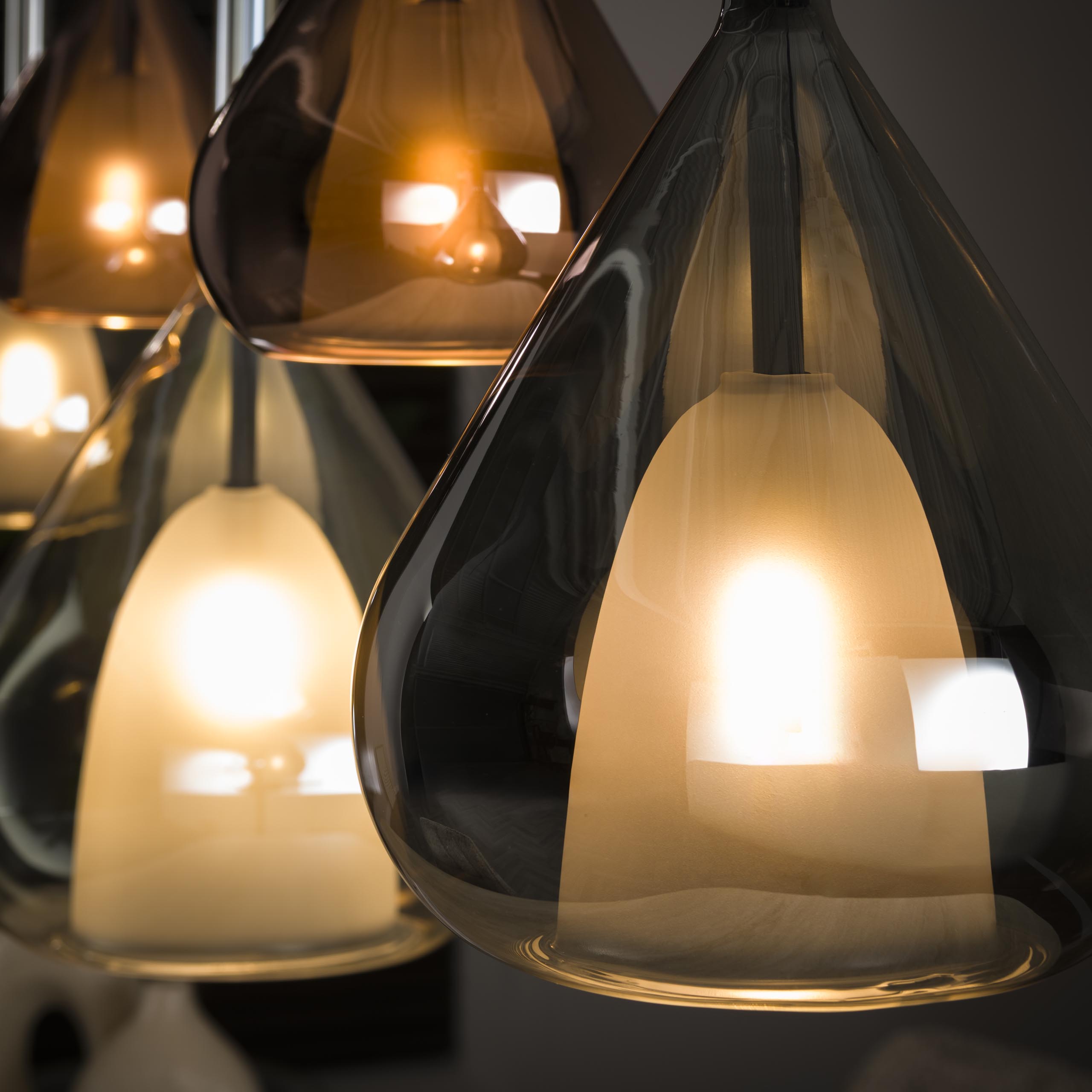 Lampe suspendue Wings 5 ​​lumières - Noir