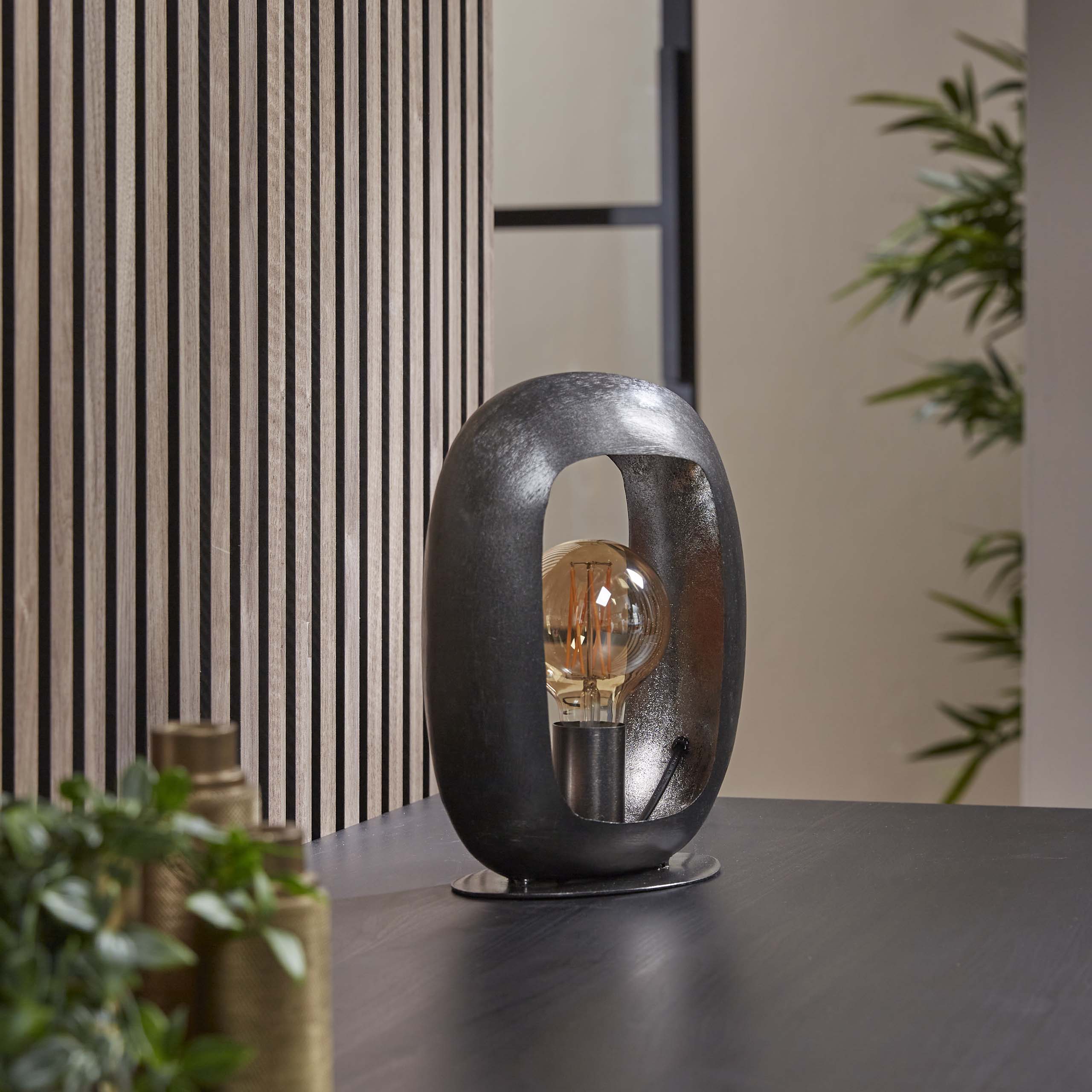 Lampe de table Arch / Nickel noir