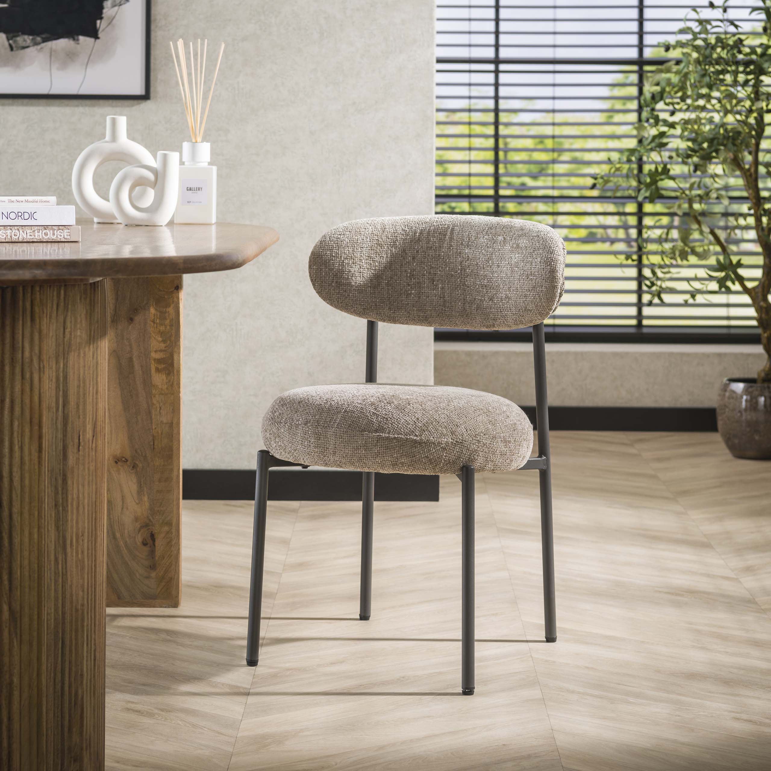 Chaise Ronde - emballée par 2 - Cargo sable