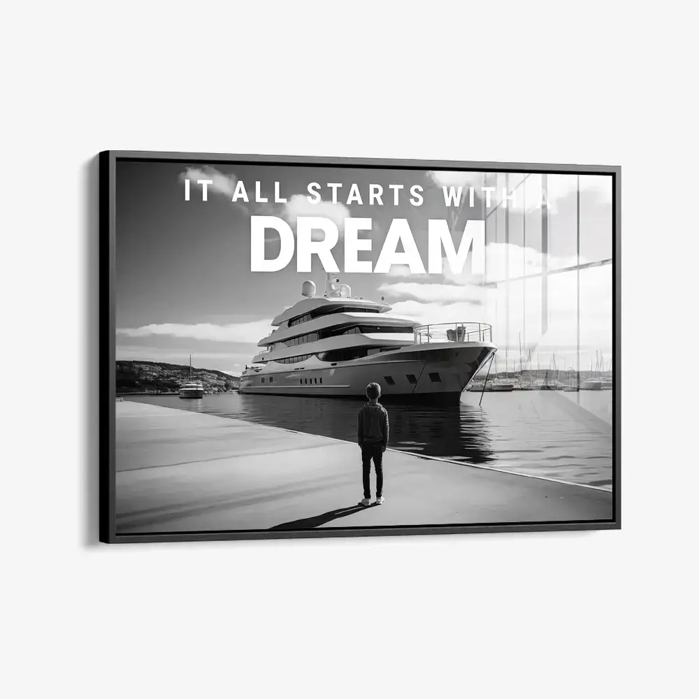 Yacht Dream B&W (HZ) – Verre