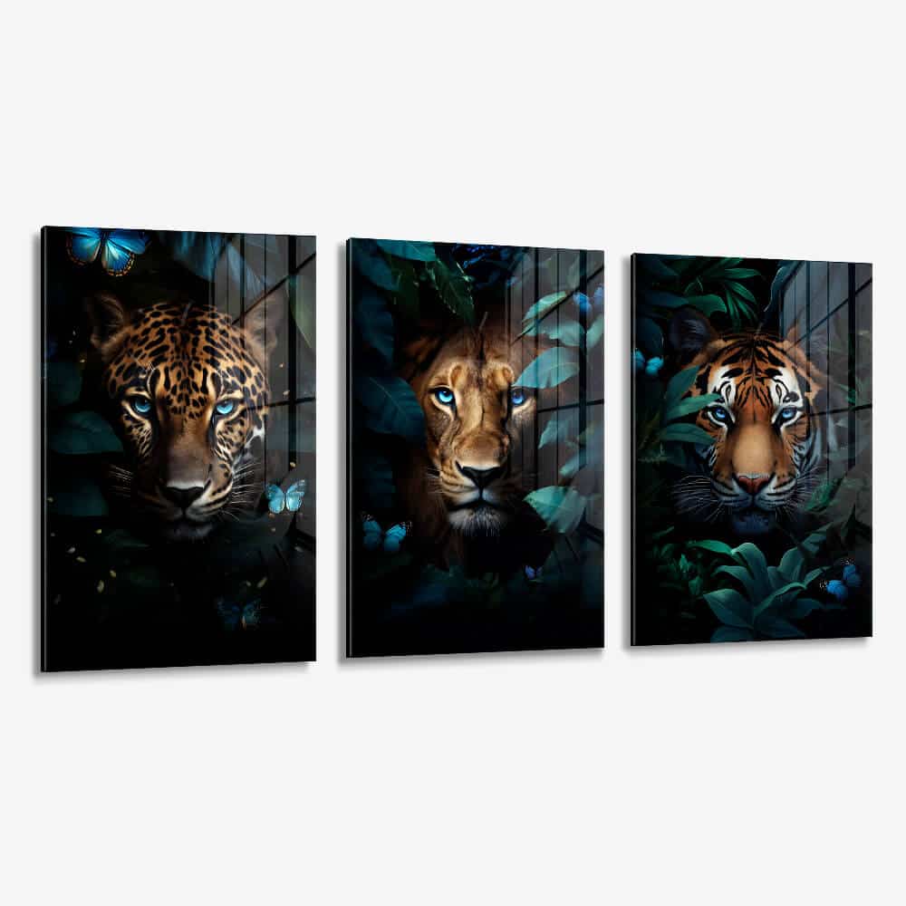 Bundle: "Jungle Animals" (3x) – Verre