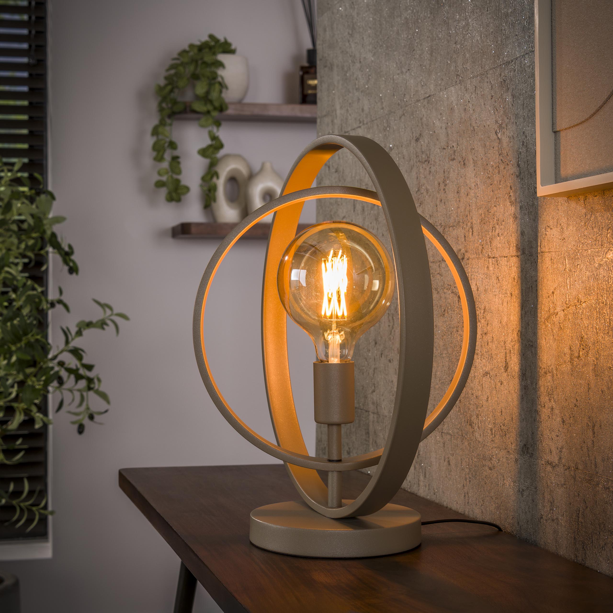 Lampe de table Turn Around 1 lumière - beige