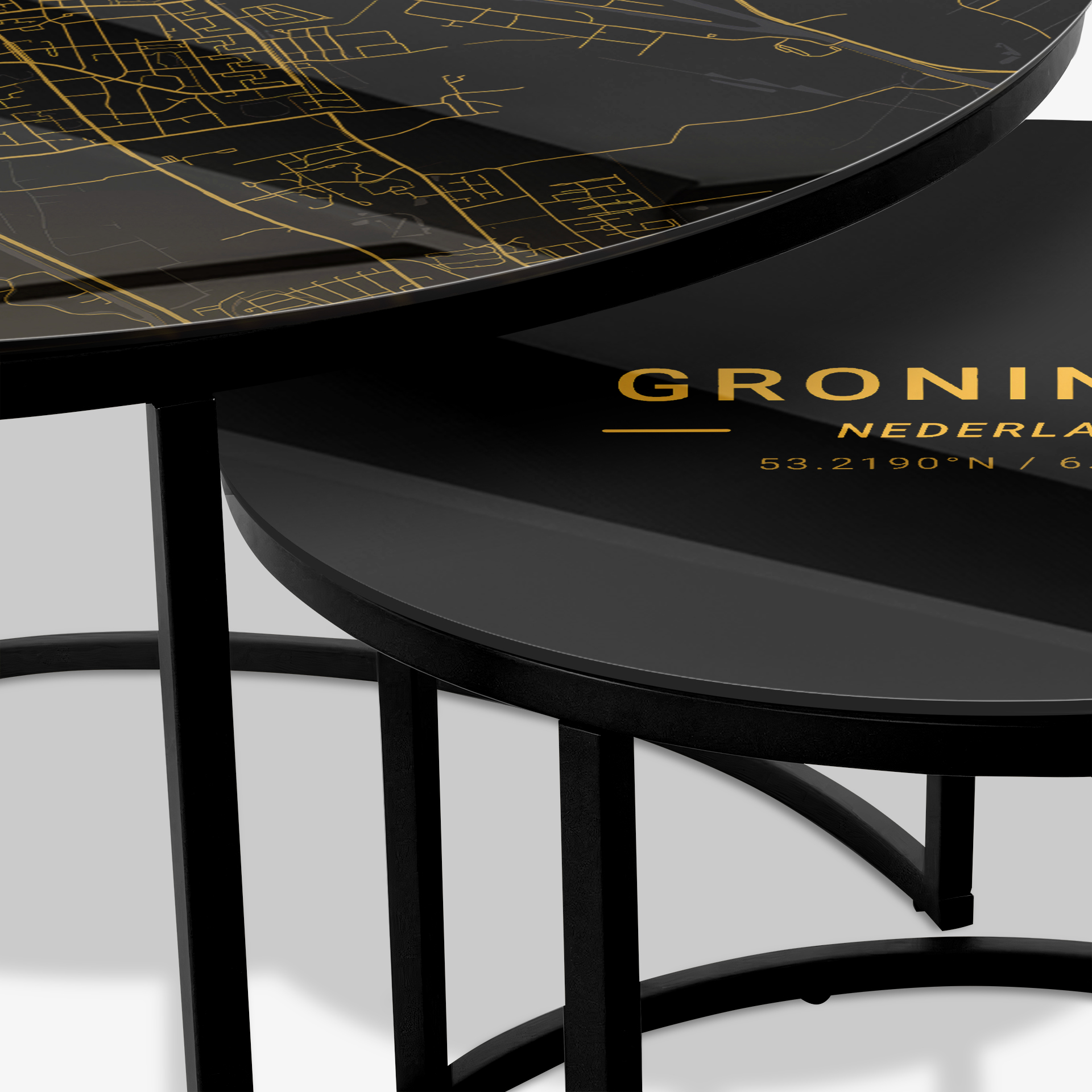 Table basse Noir - Groningen Or