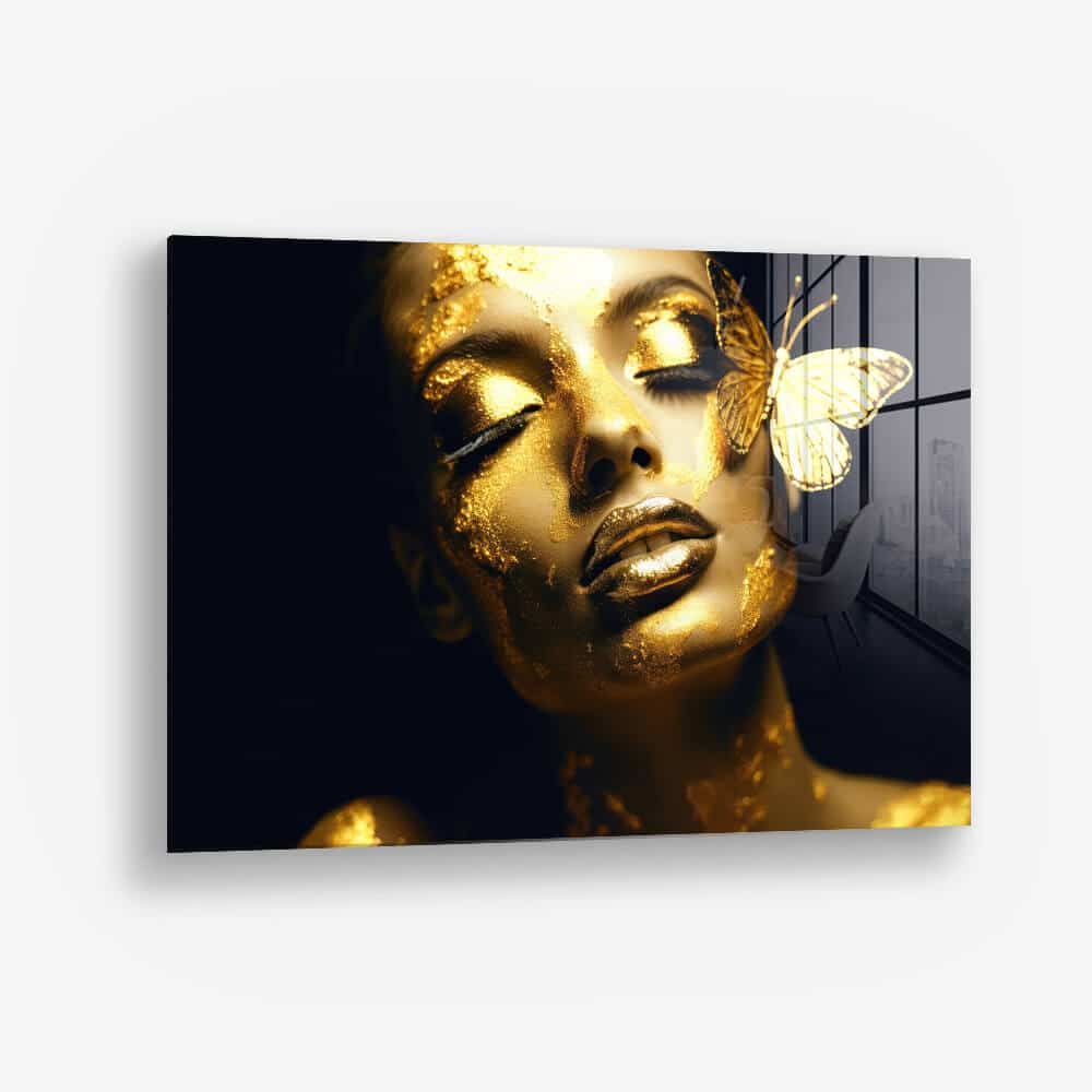 Butterfly Woman (Gold) – Verre