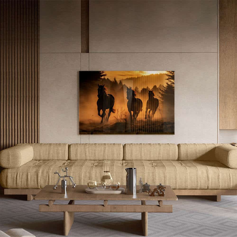 Running Horses II – Verre