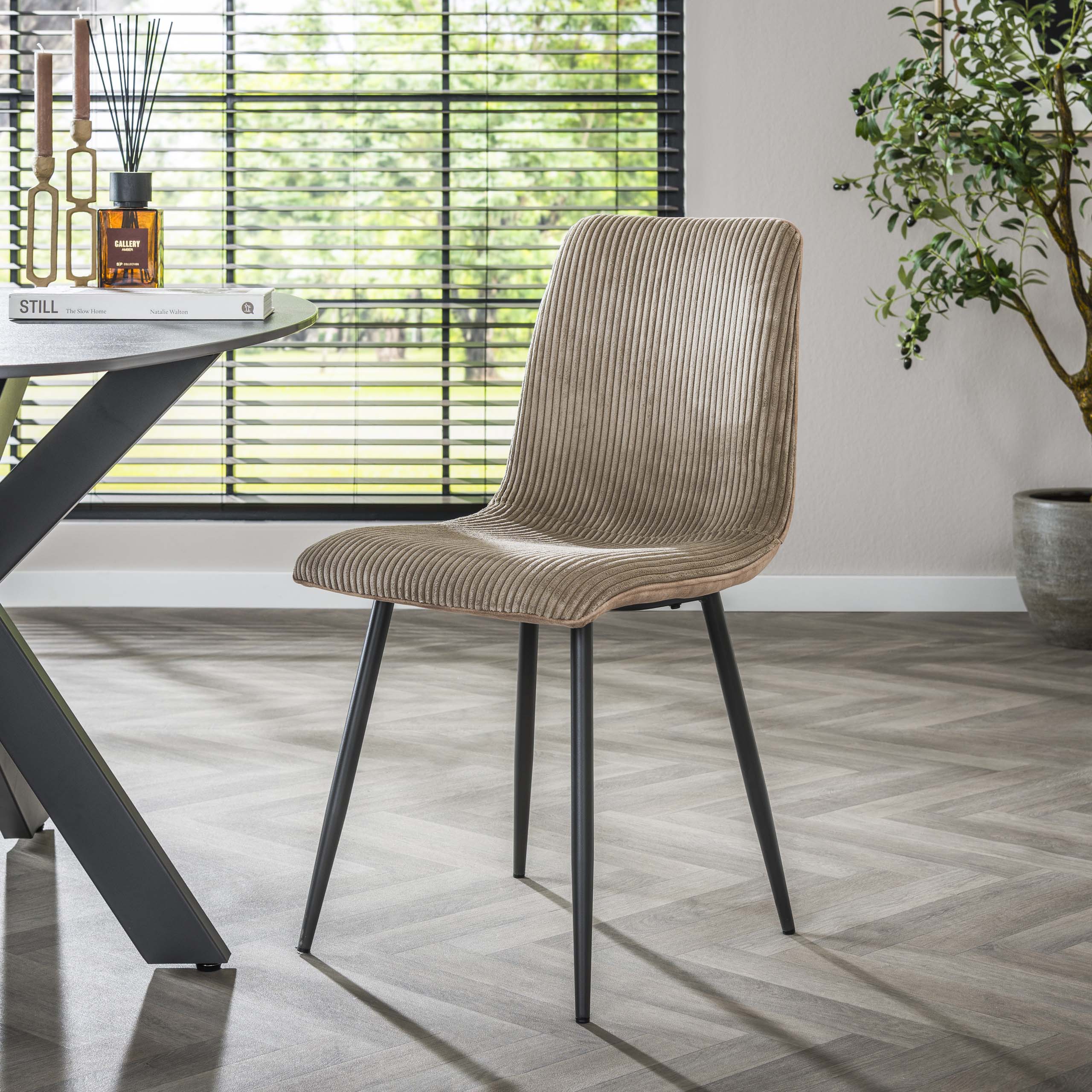 Chaise Rib - emballé par 4 - Sable rocheux