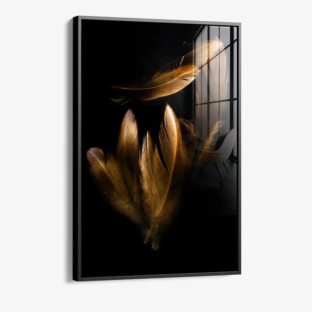 Golden Feathers - Verre