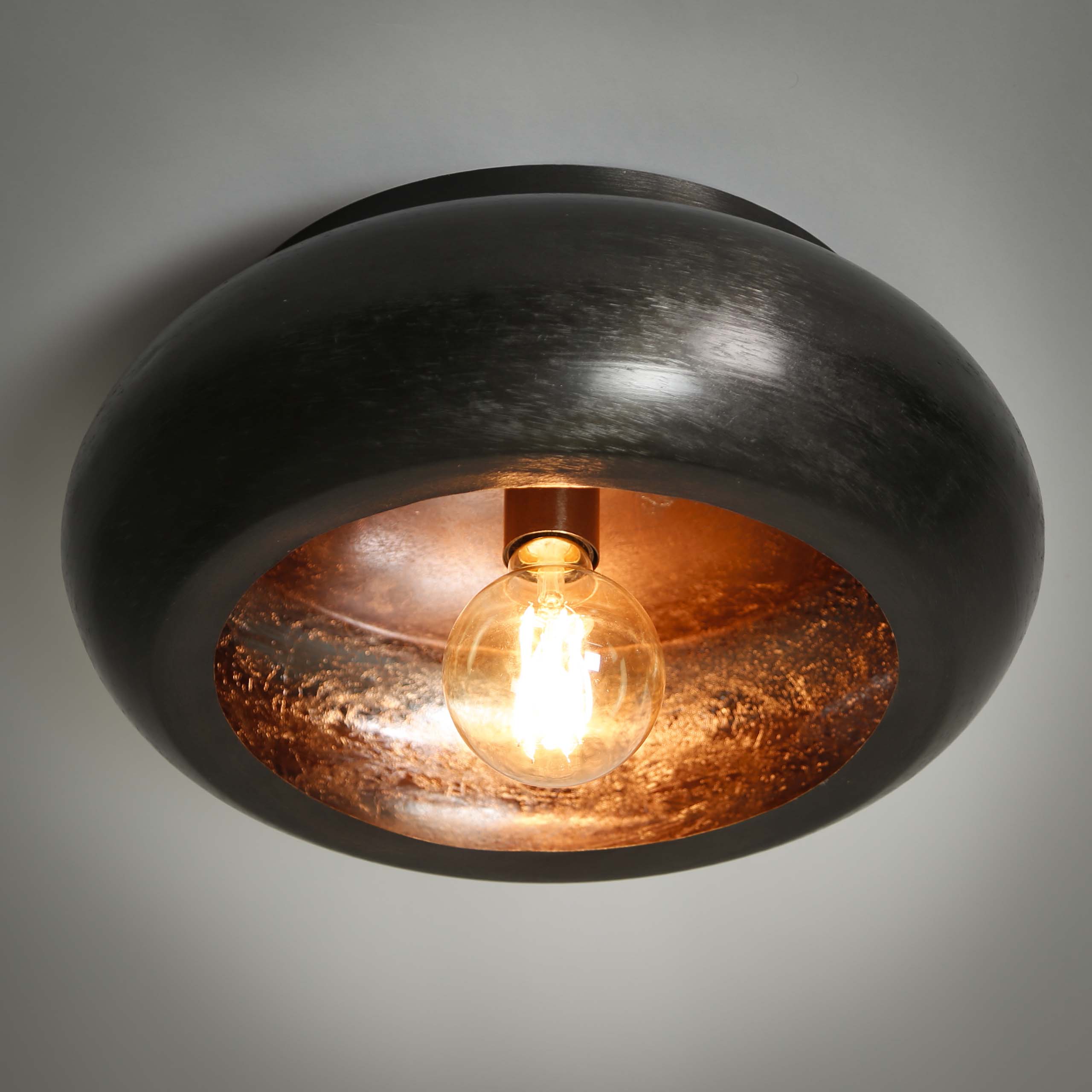 Plafonnier ciel Ø42 / Nickel noir