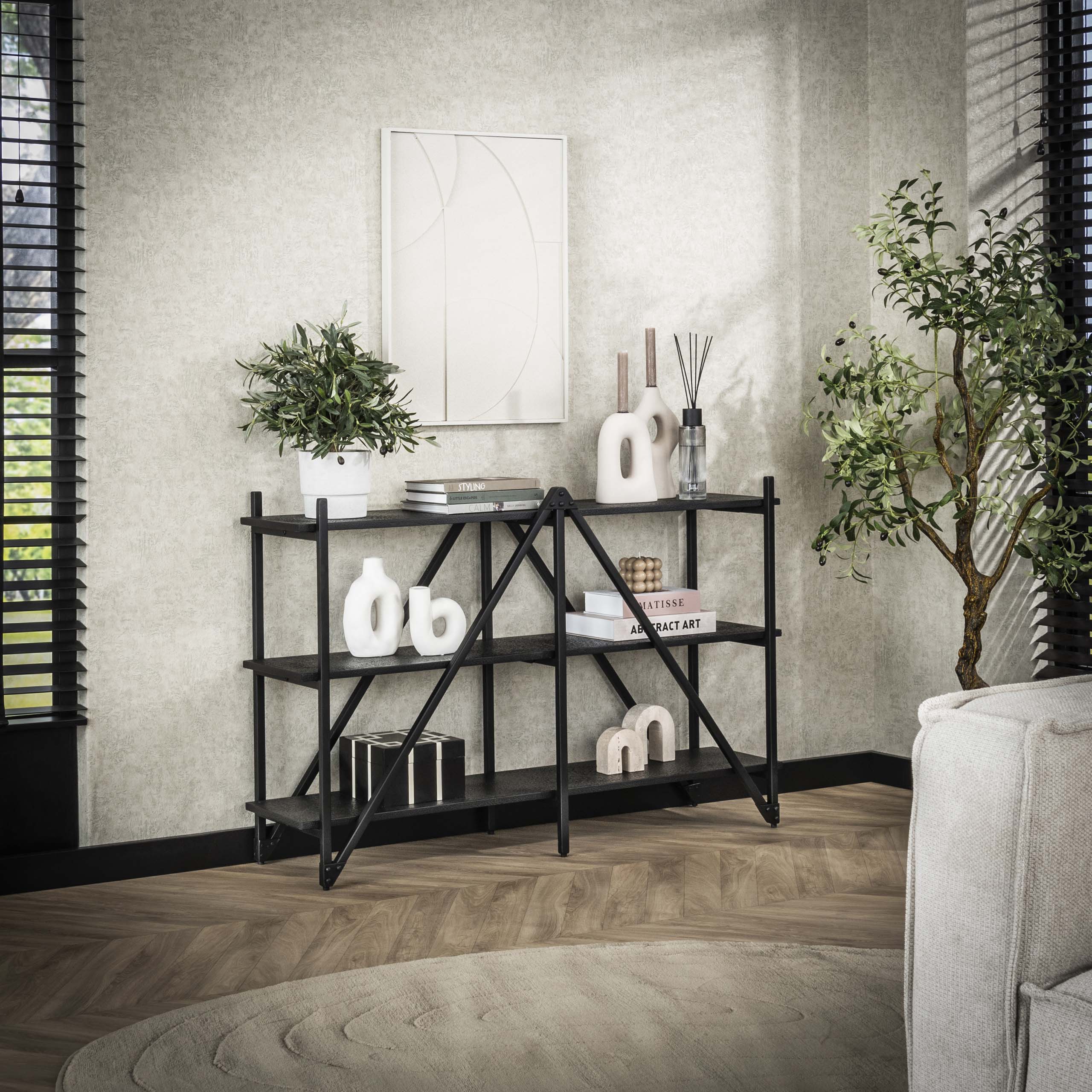 Etagère murale Piega 3 couches 130 cm - Gris