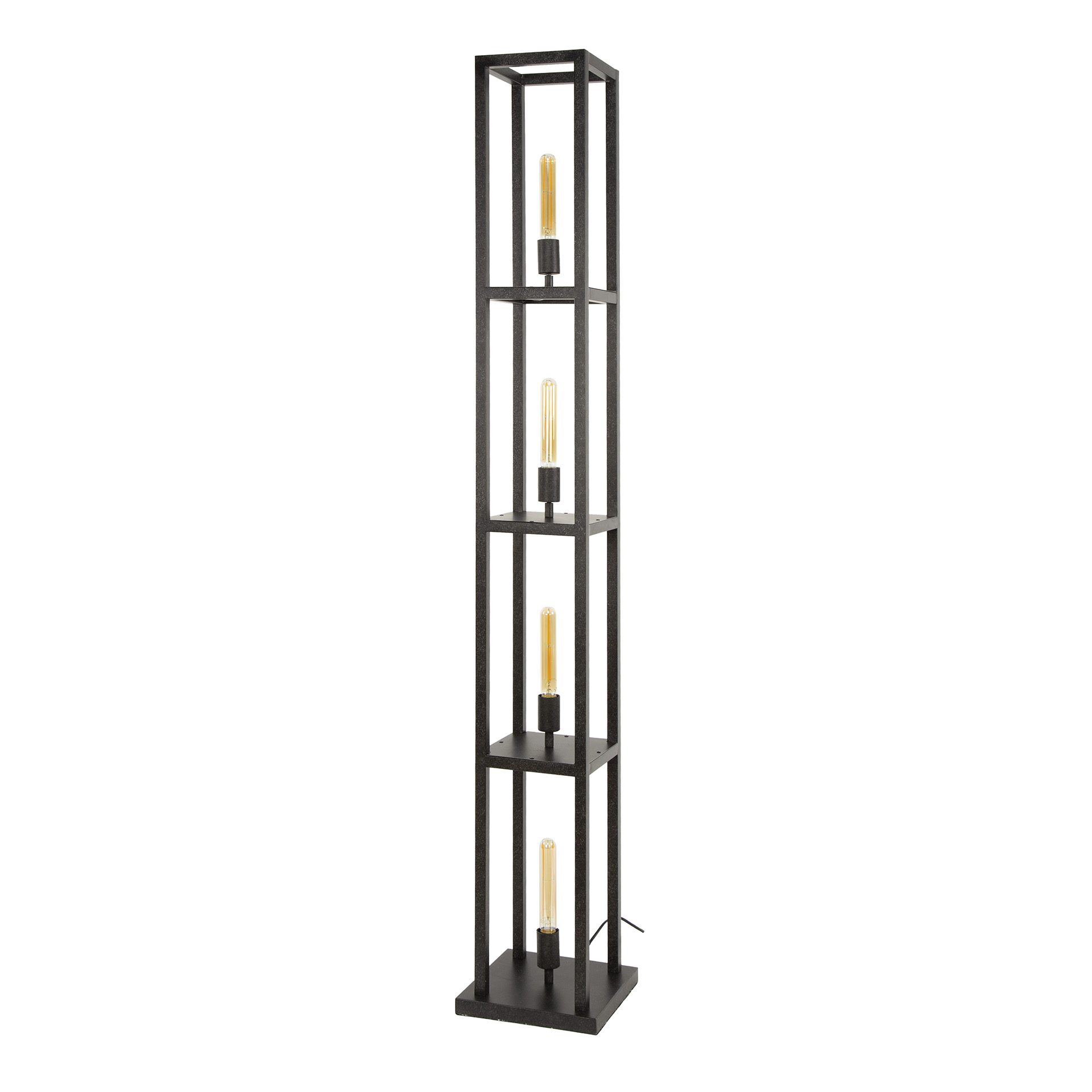 Lampadaire Quadra 4 lumières - Noir arctique