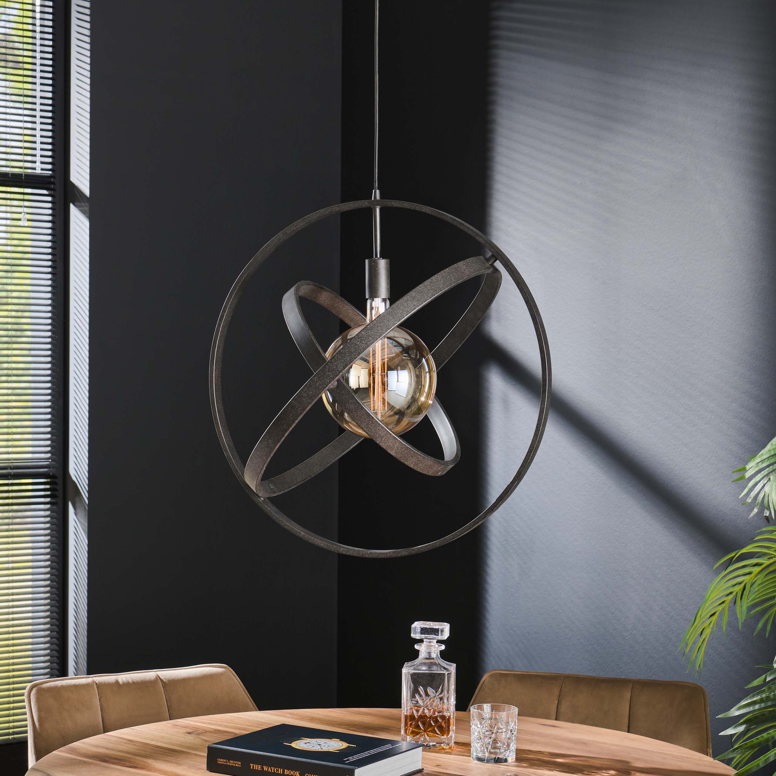 Lampe suspendue 1L Galaxy / Noir Artique