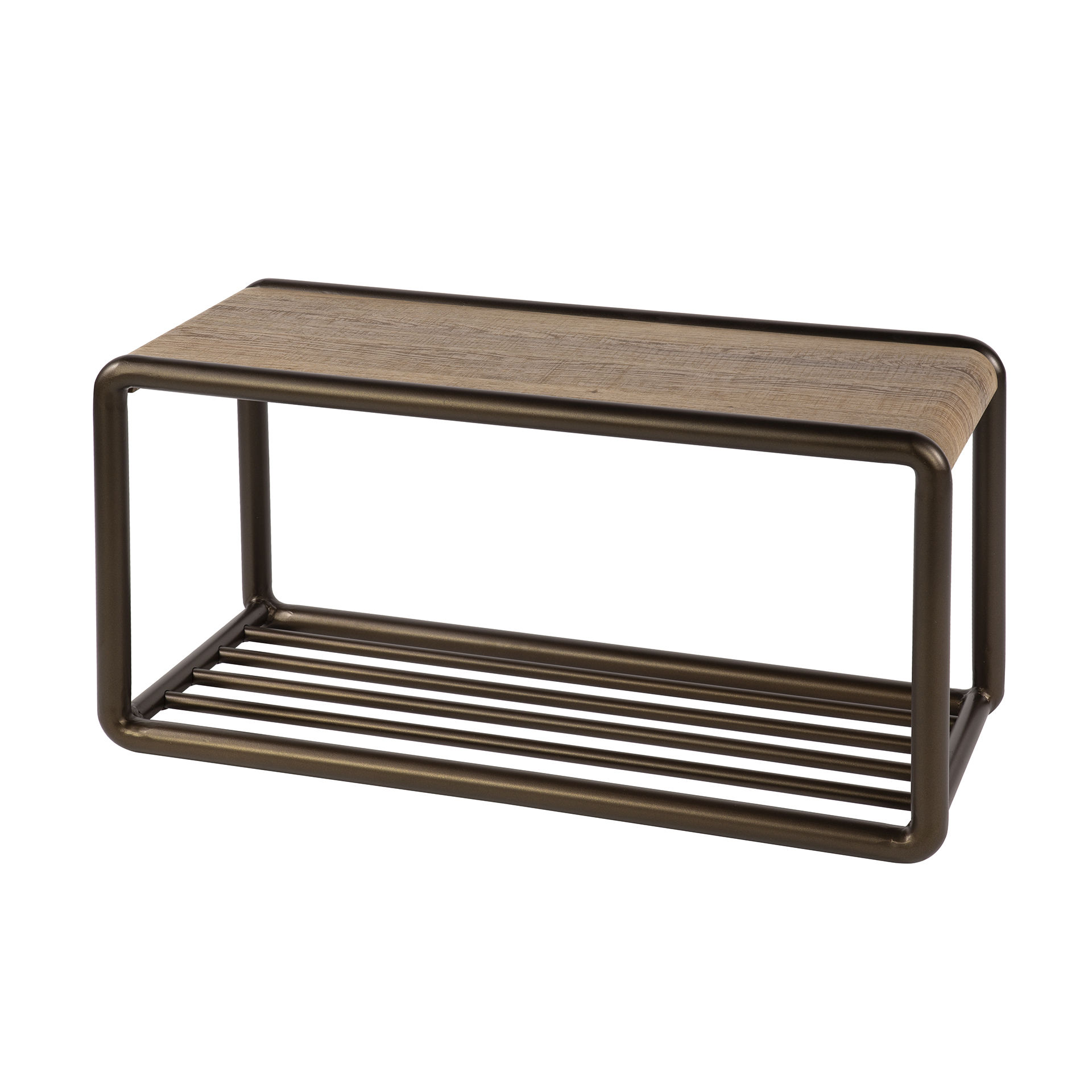 Banc à chaussures Luno Drift marron - banc de rangement