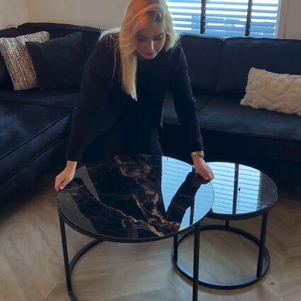Table basse Noir - Sous le Plateau Palm