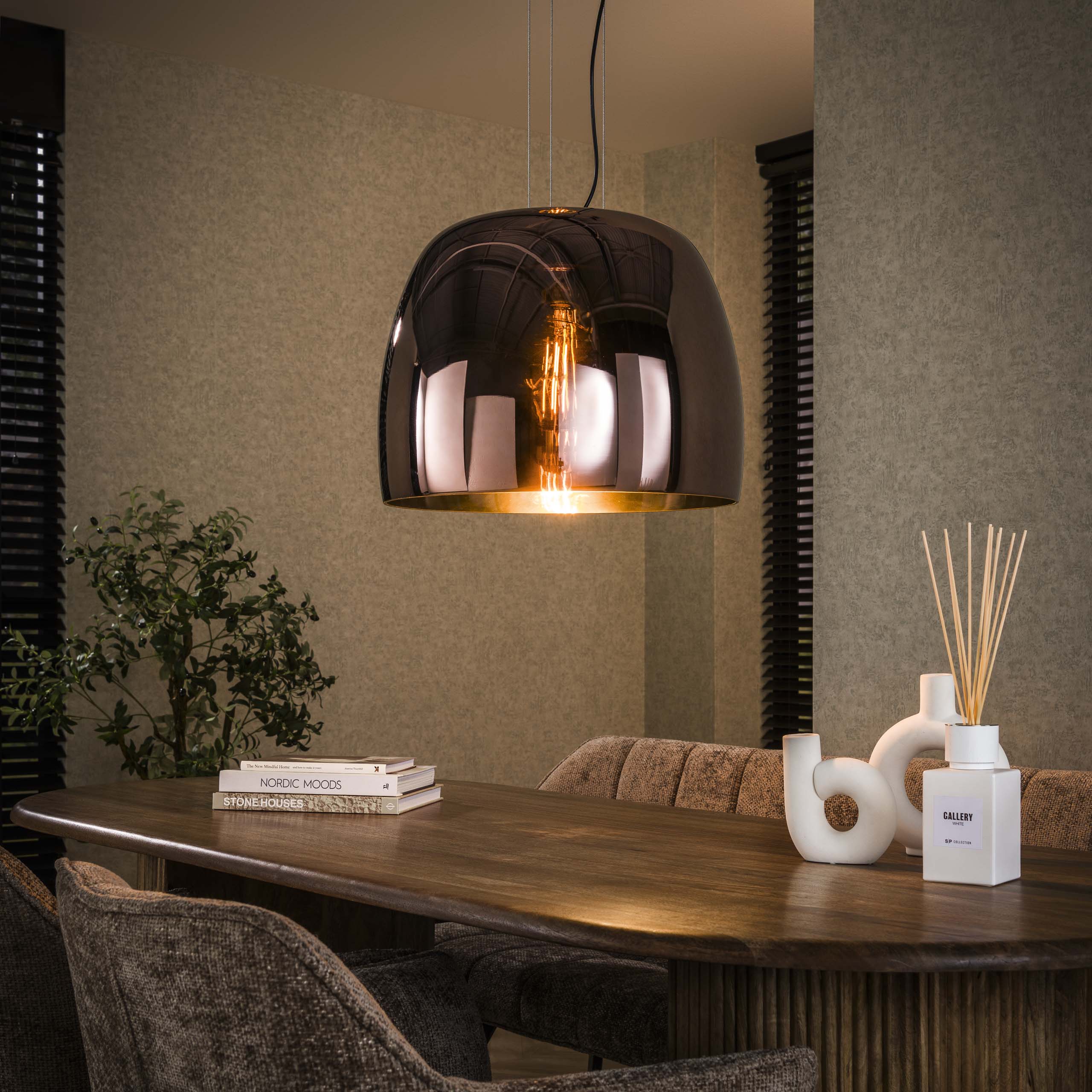 Lampe à suspension Drift Glass XL 1 lumière - Verre cuivré