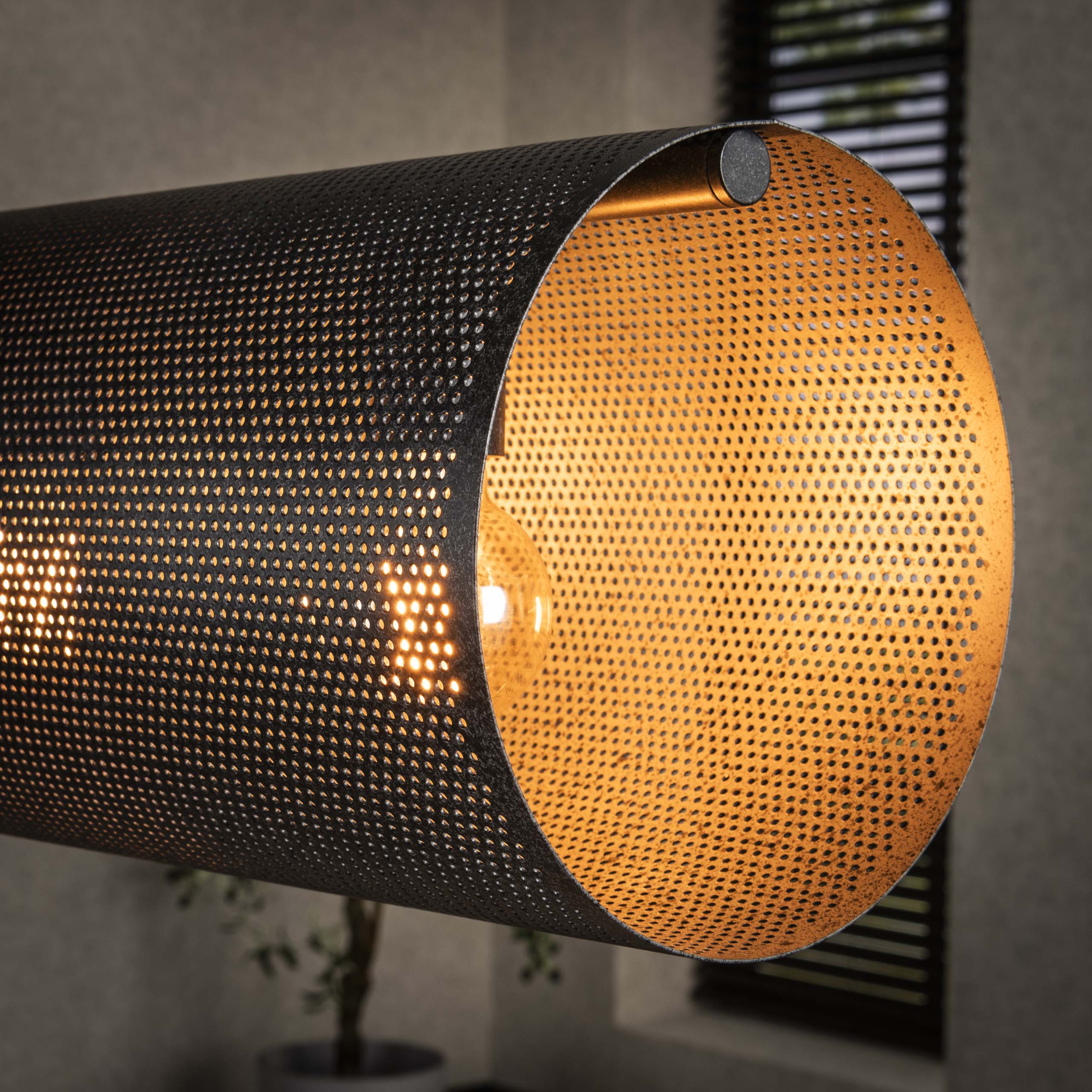 Lampe suspendue Tubon Mesh 7 lumières Artic noir