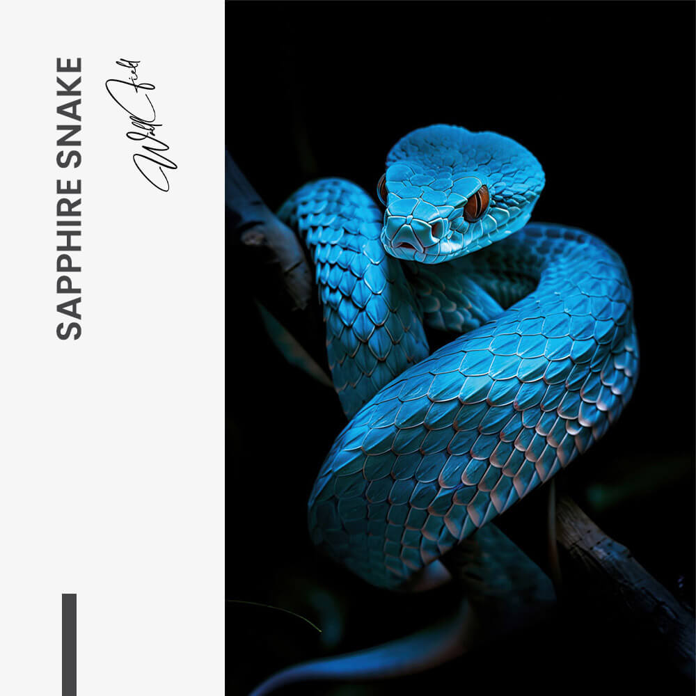 Sapphire Snake – Verre