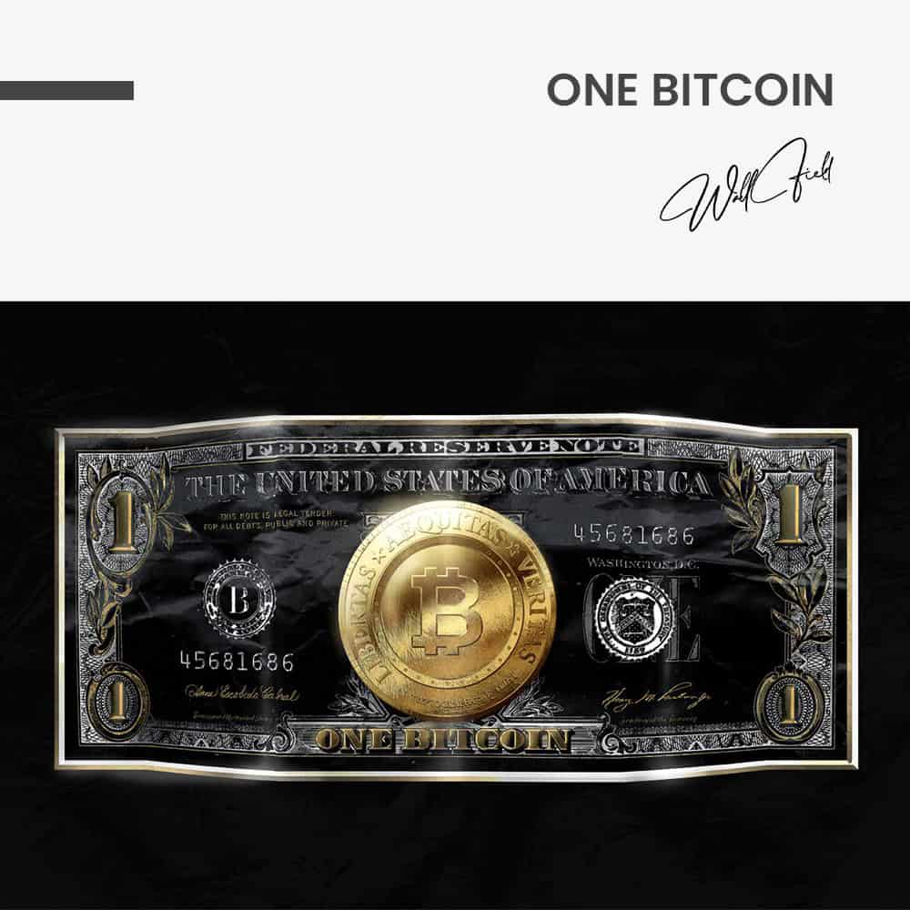One Bitcoin – Verre