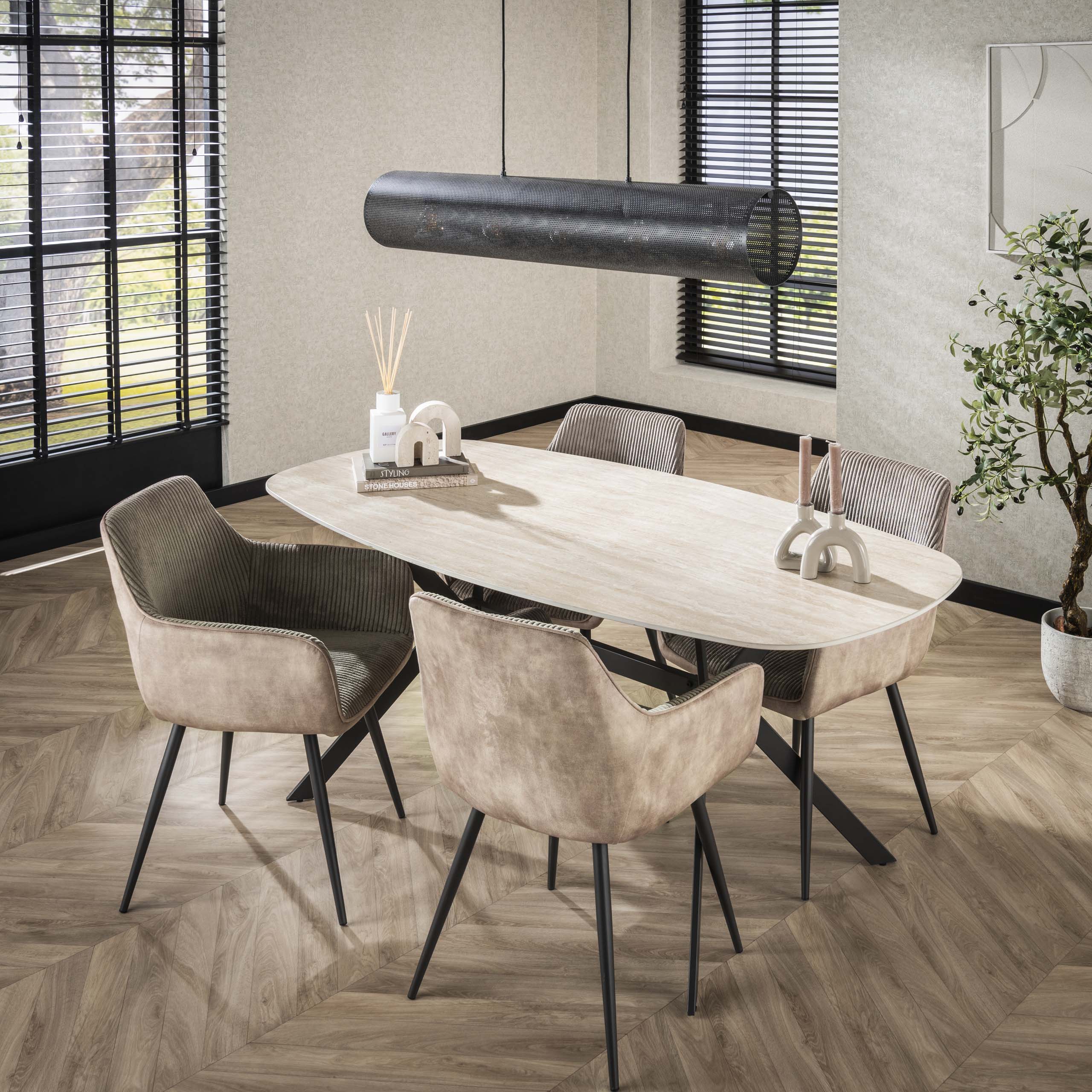 Fauteuil Rib - emballé par 2 - Sable rocheux