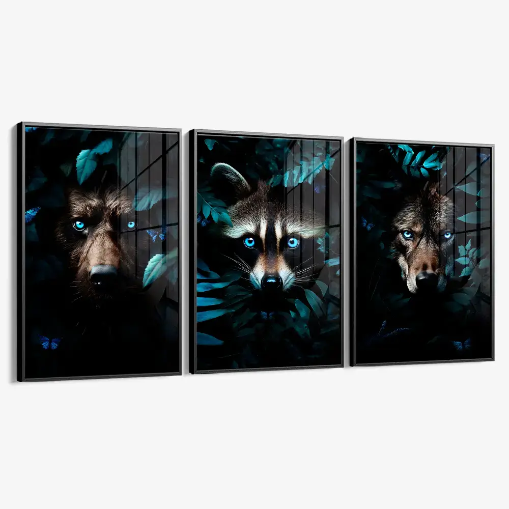 Bundle: "Jungle Animals II" (3x) – Verre