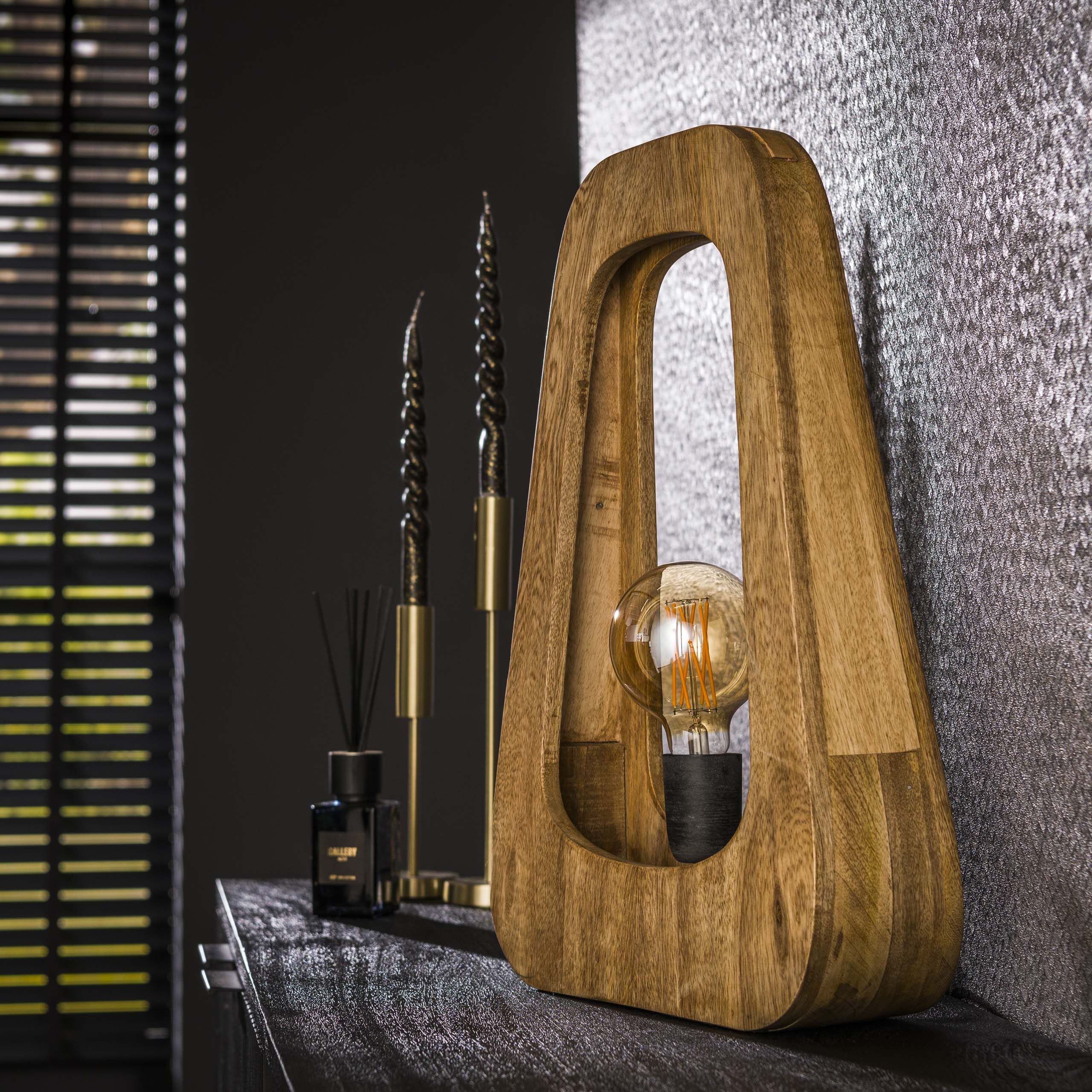 Lampe de table 1L bray / Manguier massif naturel