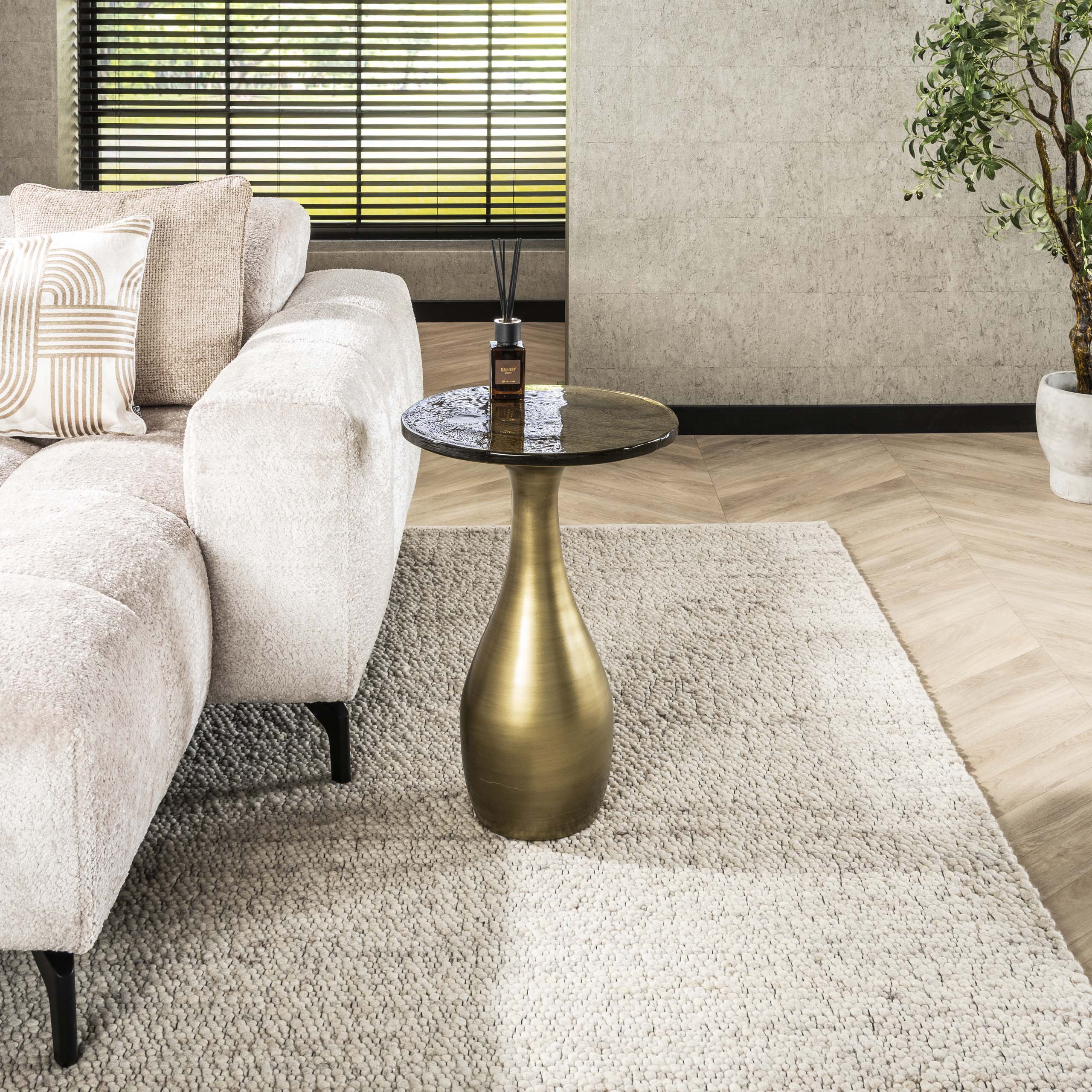Table d'appoint Eclipse Drop M - Or antique