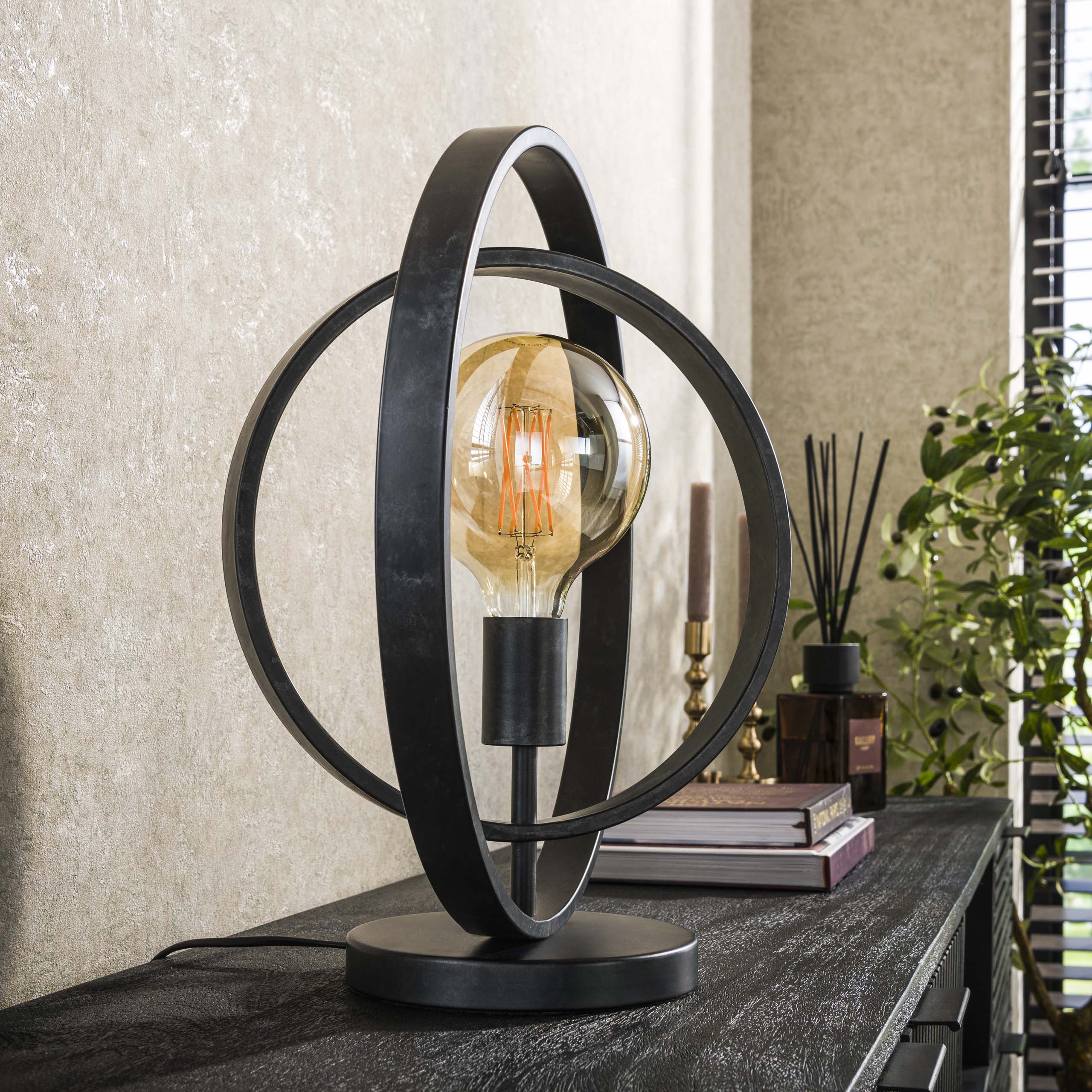 Lampe de table 1L Turn around / Charbon