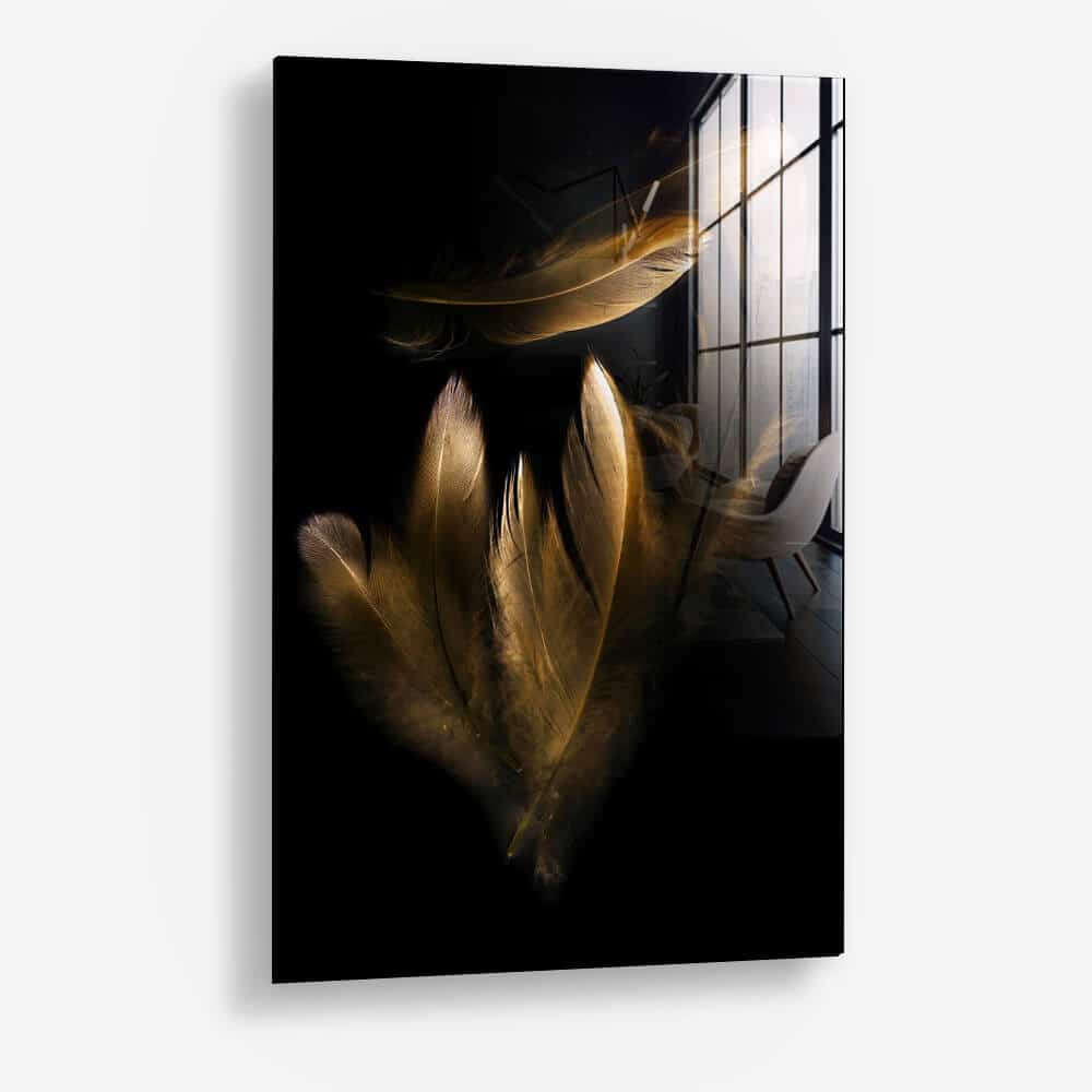 Golden Feathers - Verre