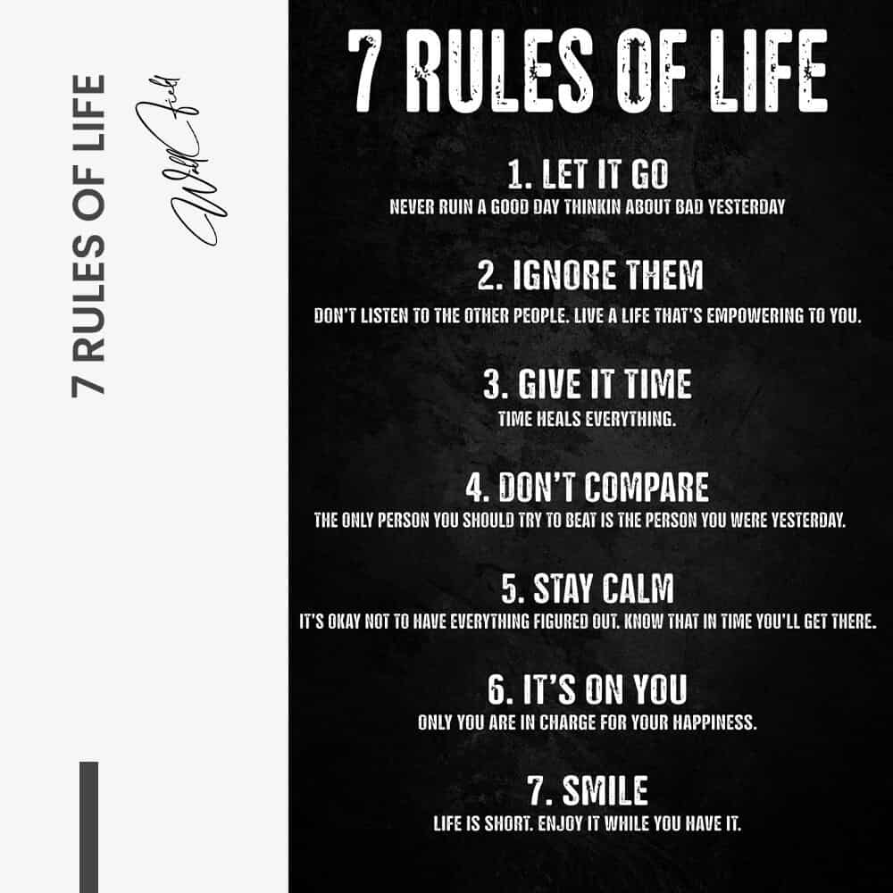7 Rules of Life - Verre