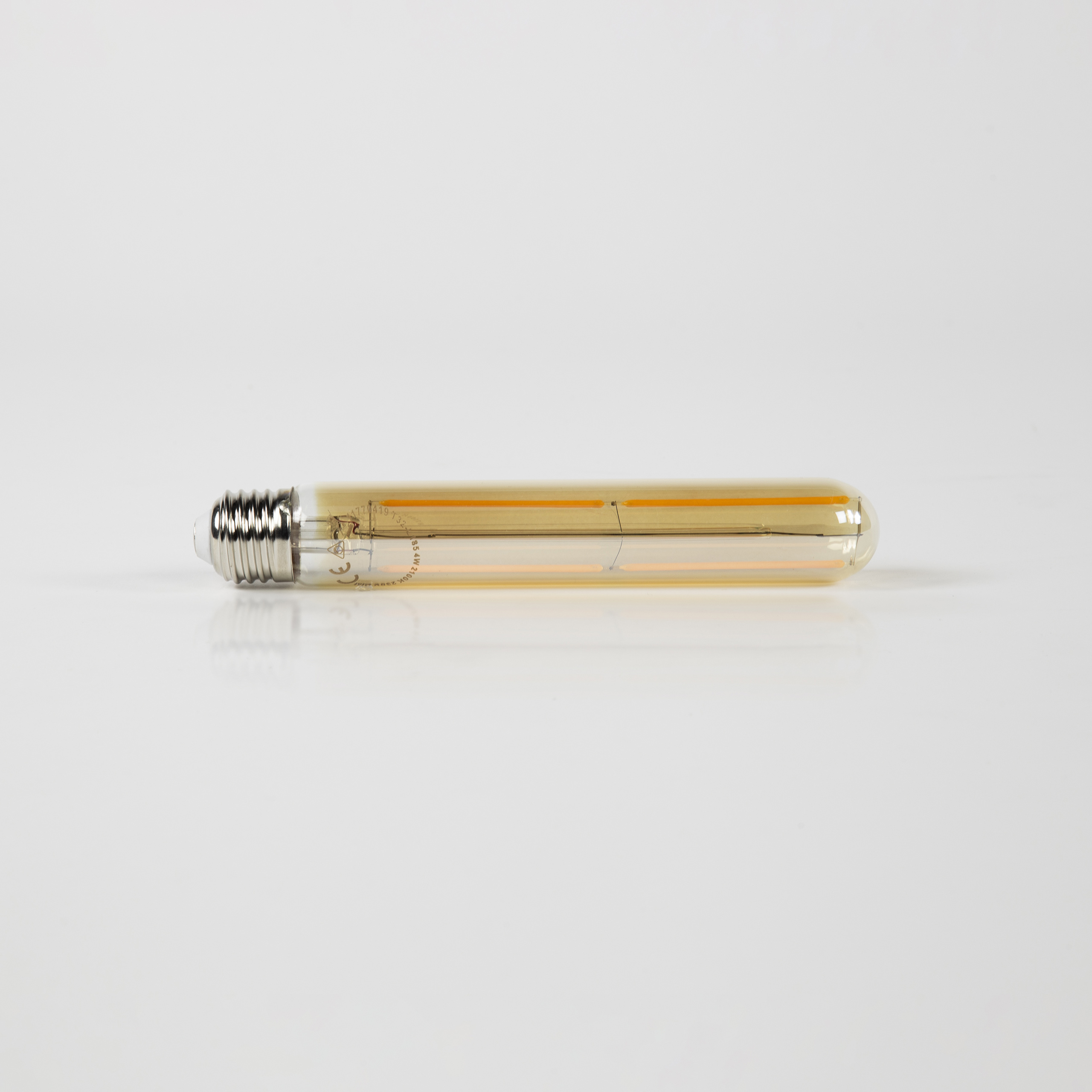 Source lumineuse LED [T32-L185] tube à filament 18,5 cm - E27 4W 2100K 280lm dimmable / Verre ambré