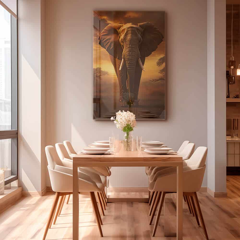 Elephant on the Road II – Verre