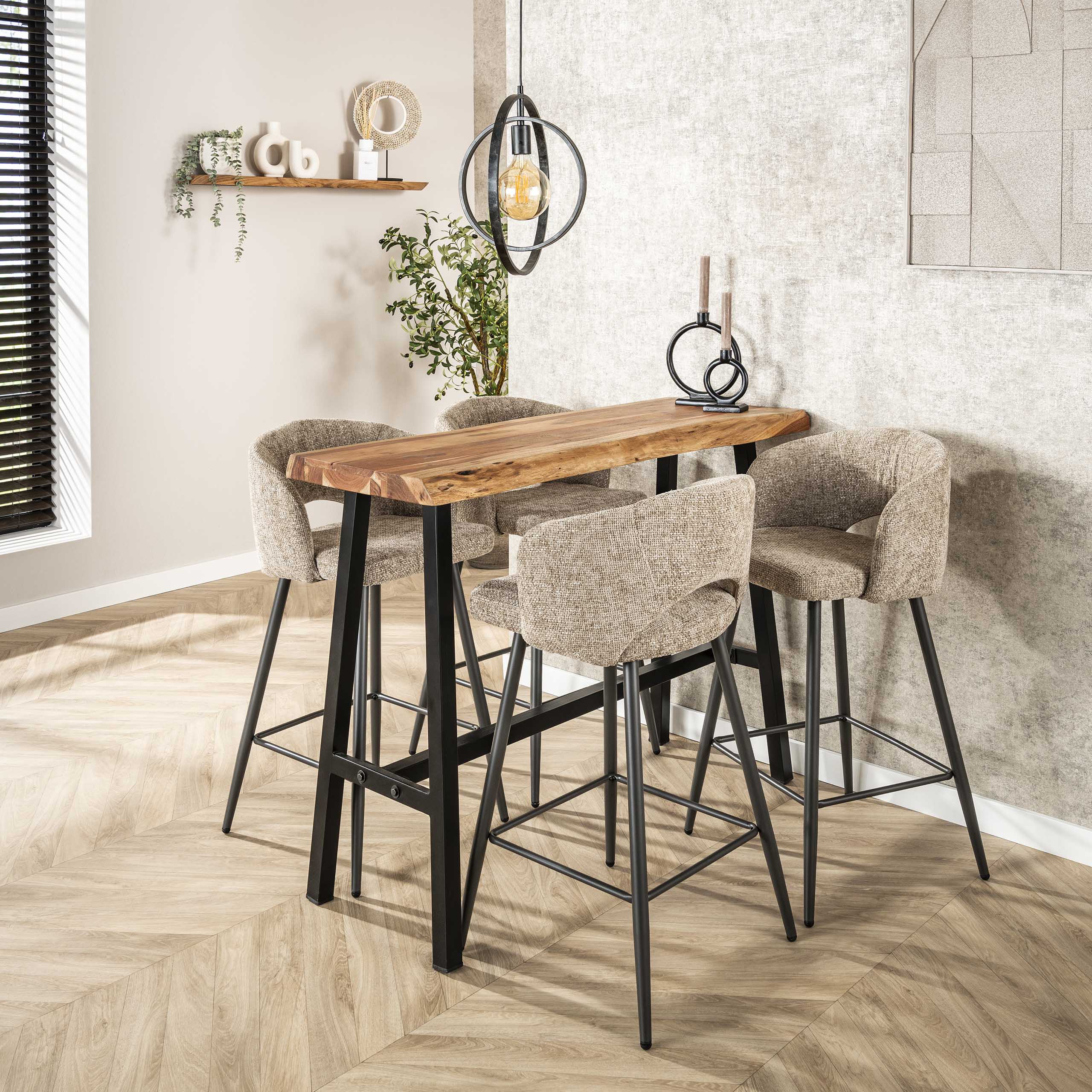 Tabouret de bar Salon - emballé par 2 - Cargo sable