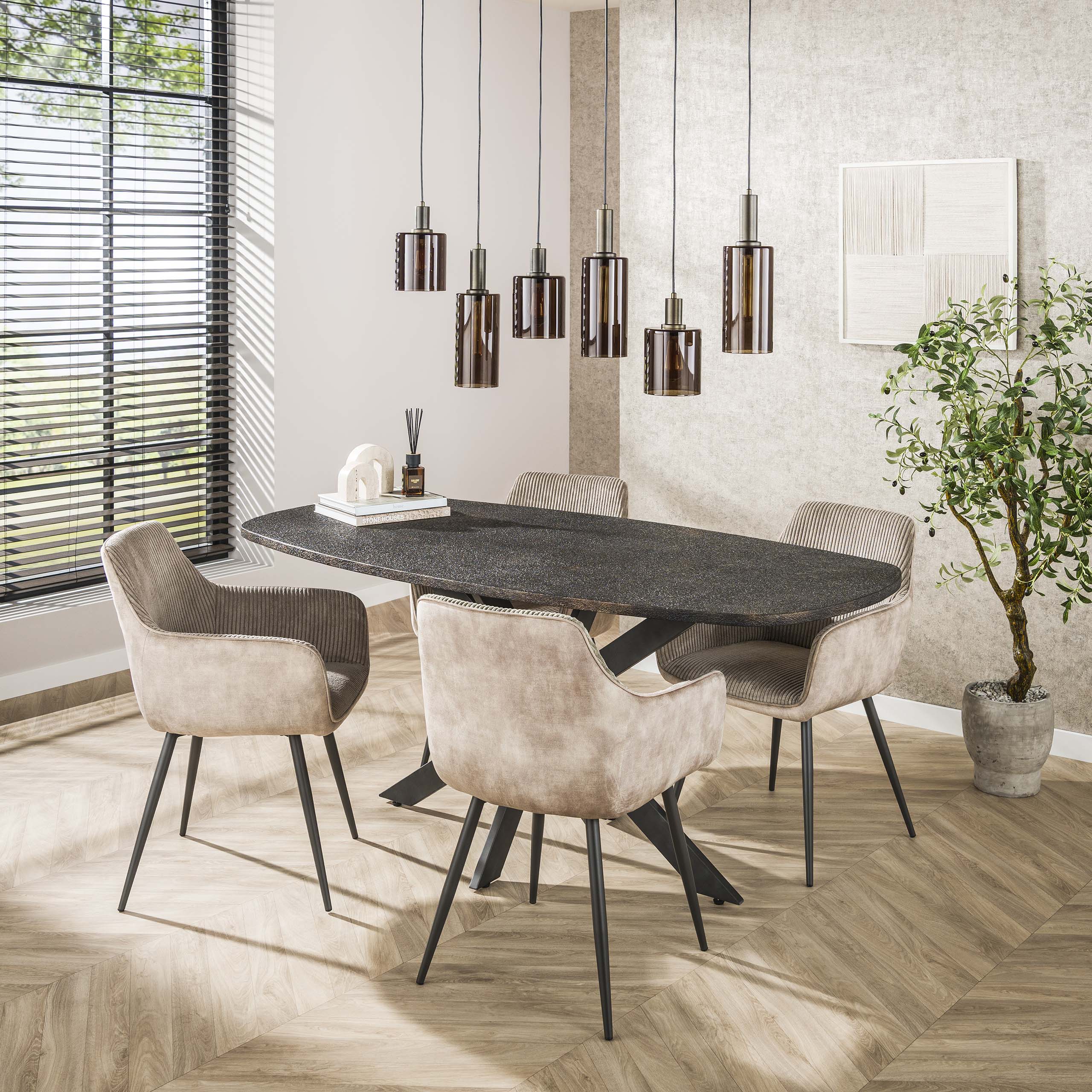 Fauteuil Rib - emballé par 2 - Sable rocheux