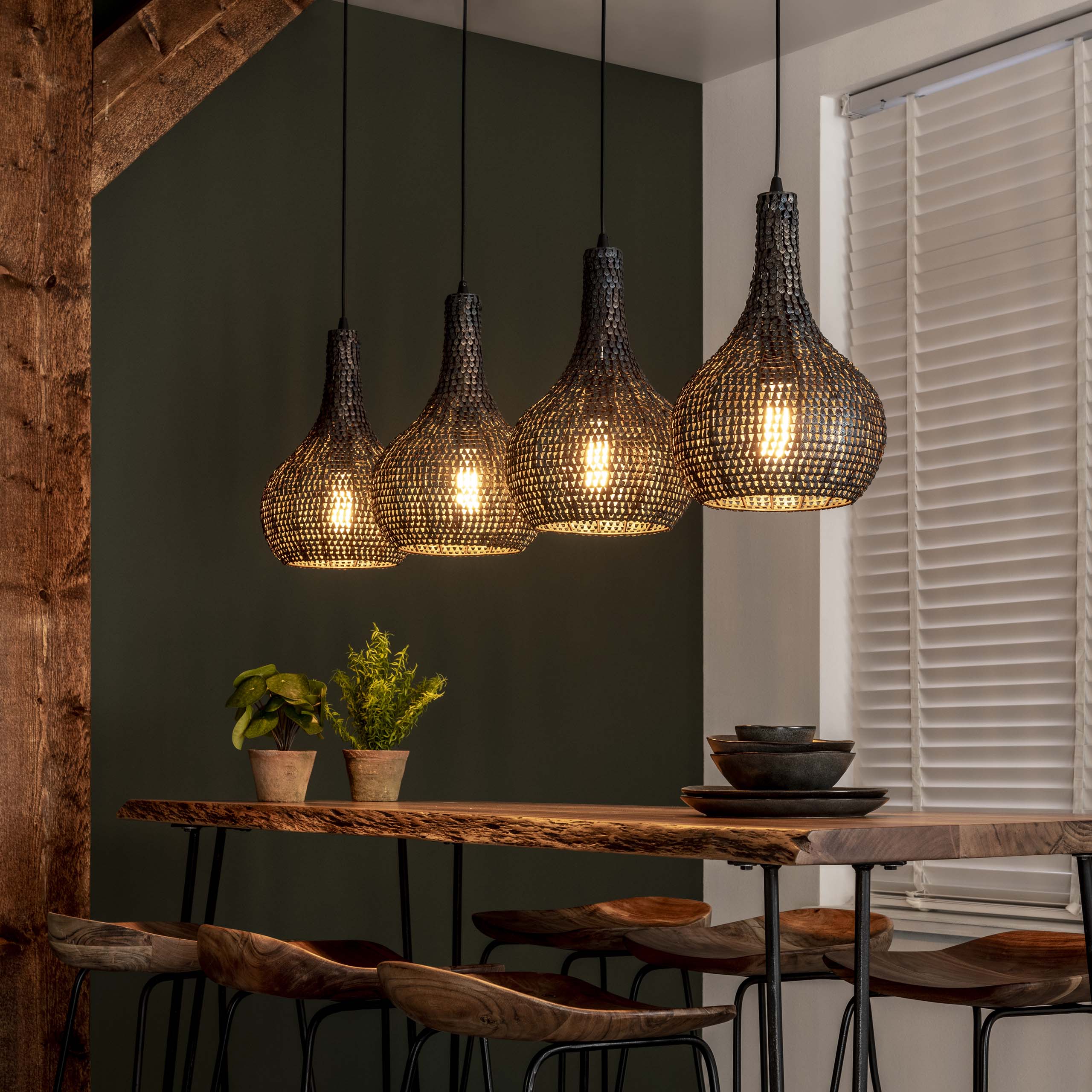 Lampe suspendue 4L Droplet Mesh