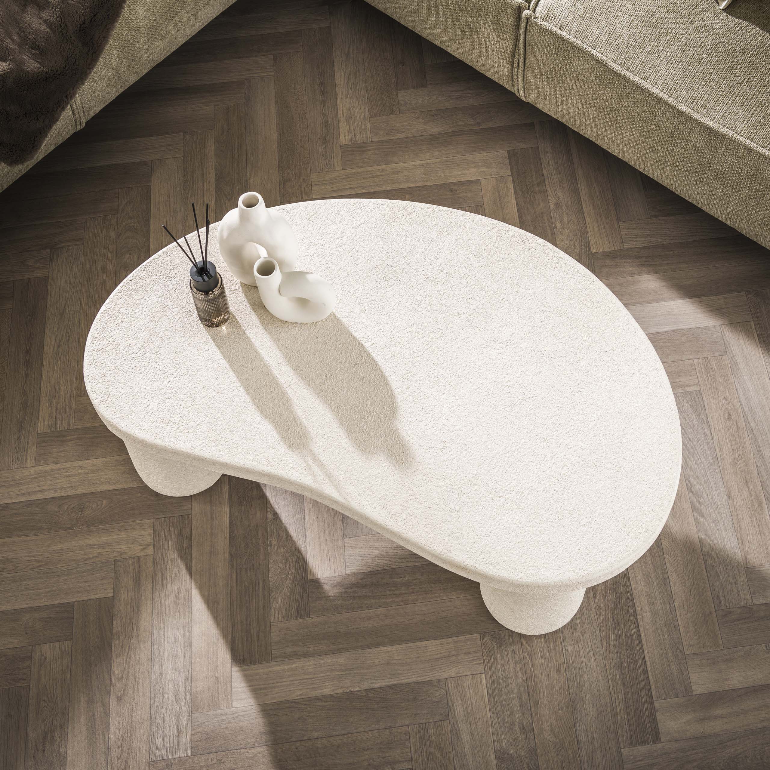 Table basse XL galet bio / Marbre composite