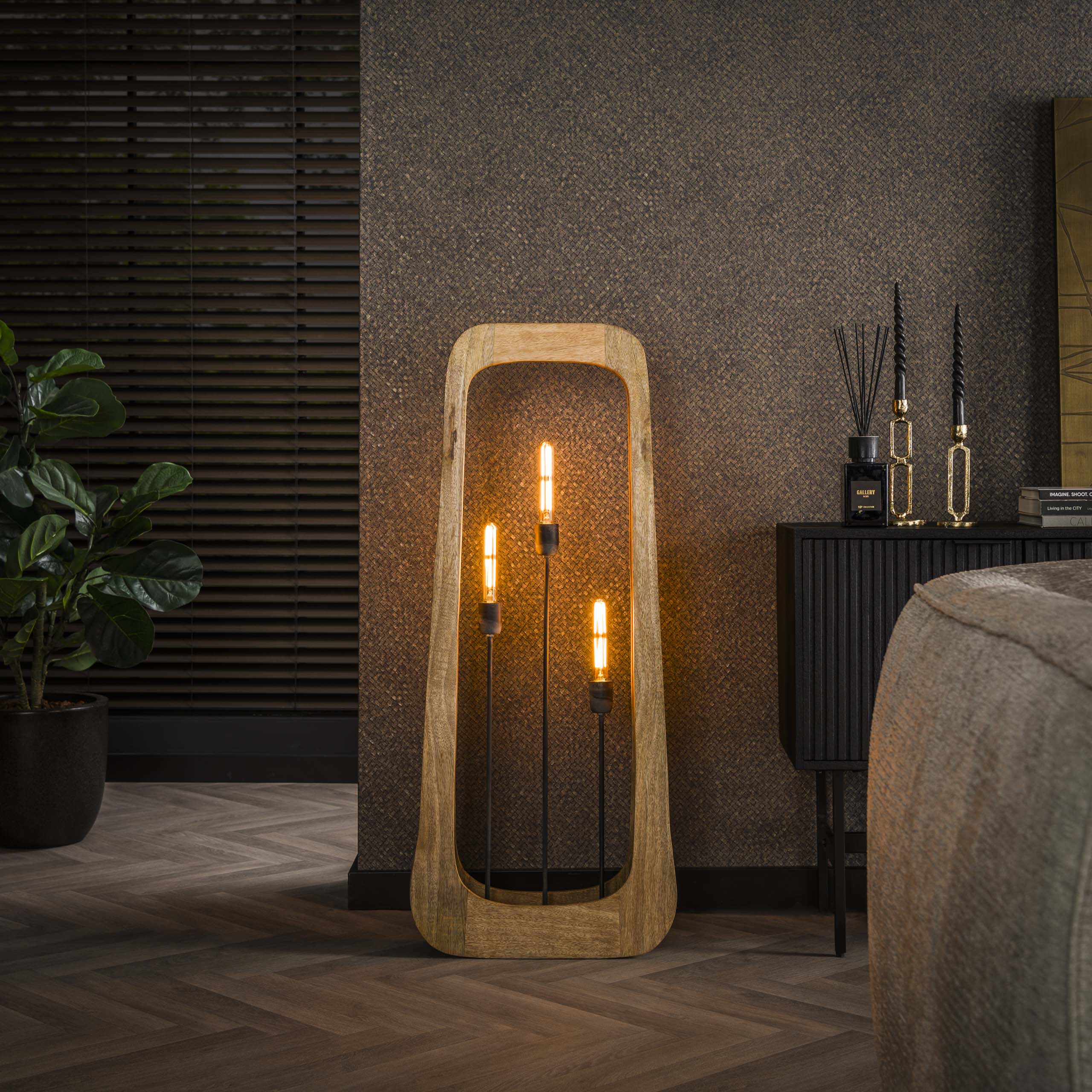 Lampadaire 3L bray / Manguier massif naturel