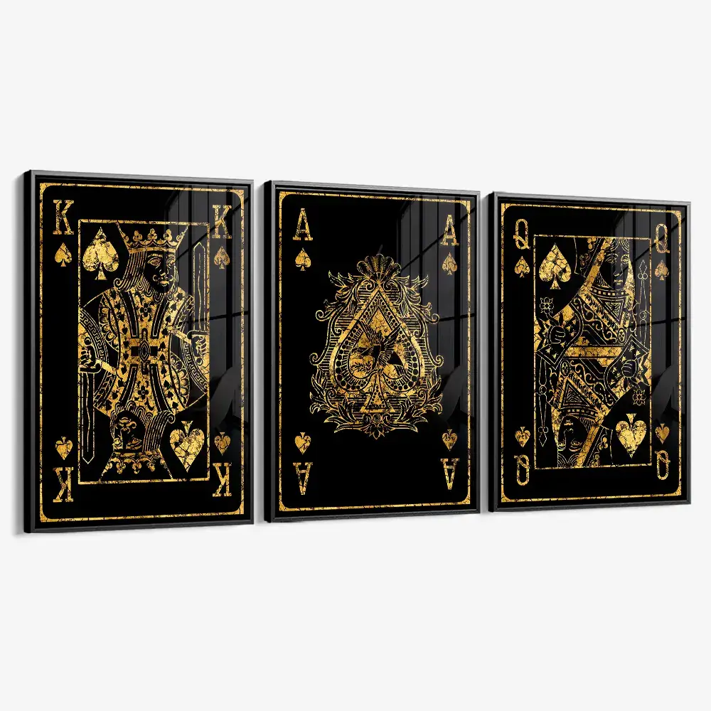 Bundle: "Golden Cards" (3x) – Verre