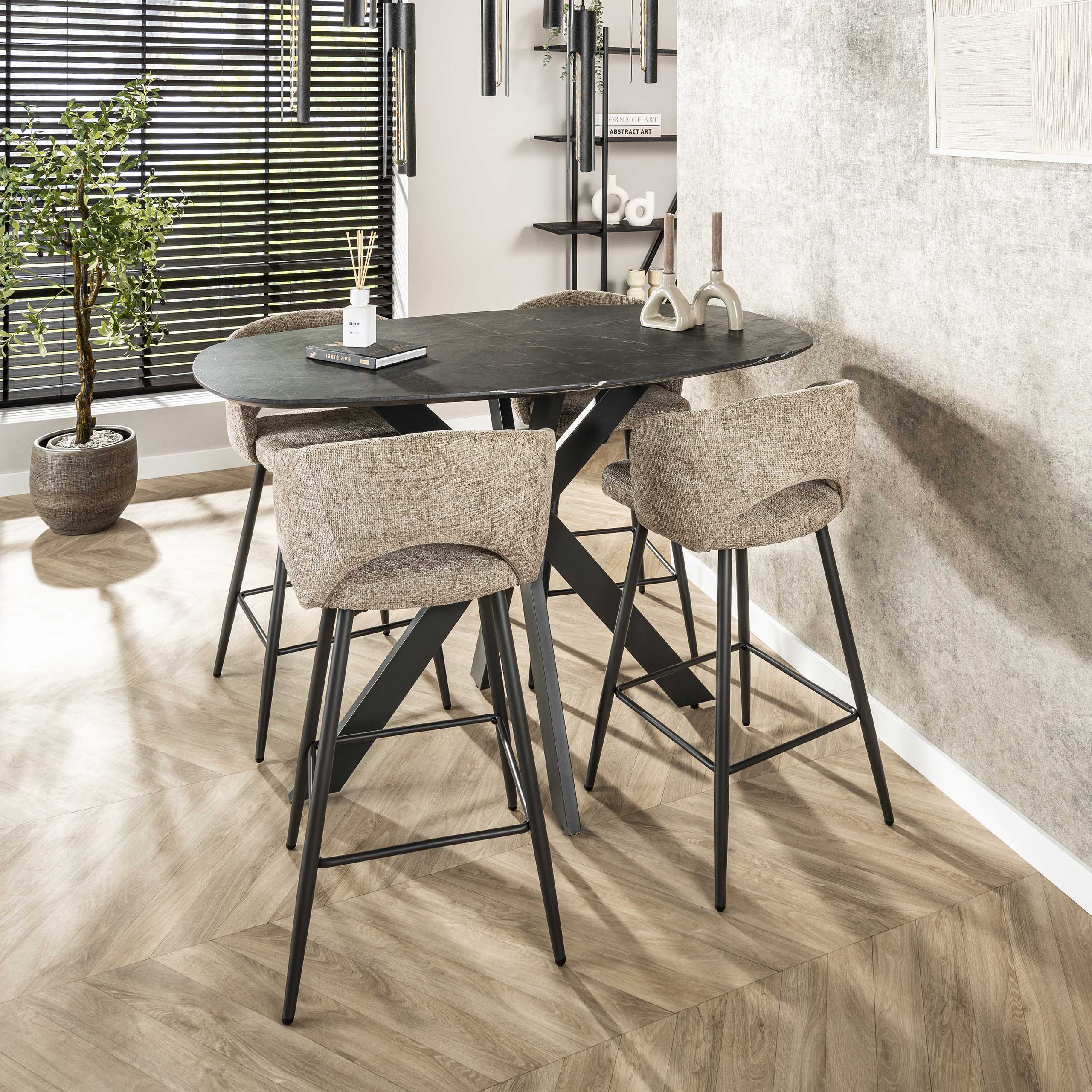 Tabouret de bar Salon - emballé par 2 - Cargo sable