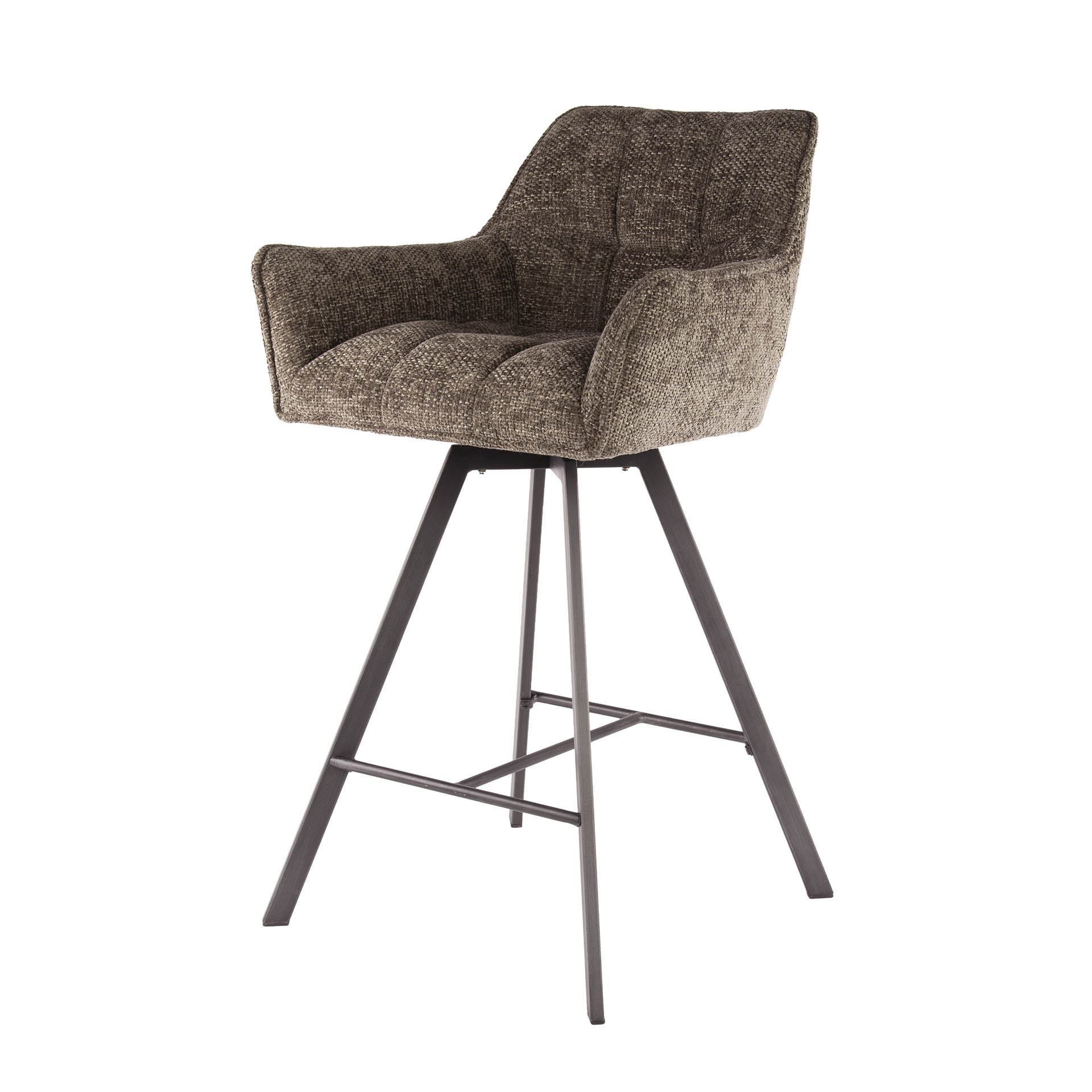 Chaise de bar Raster rotative - par 2 - Hoven taupe