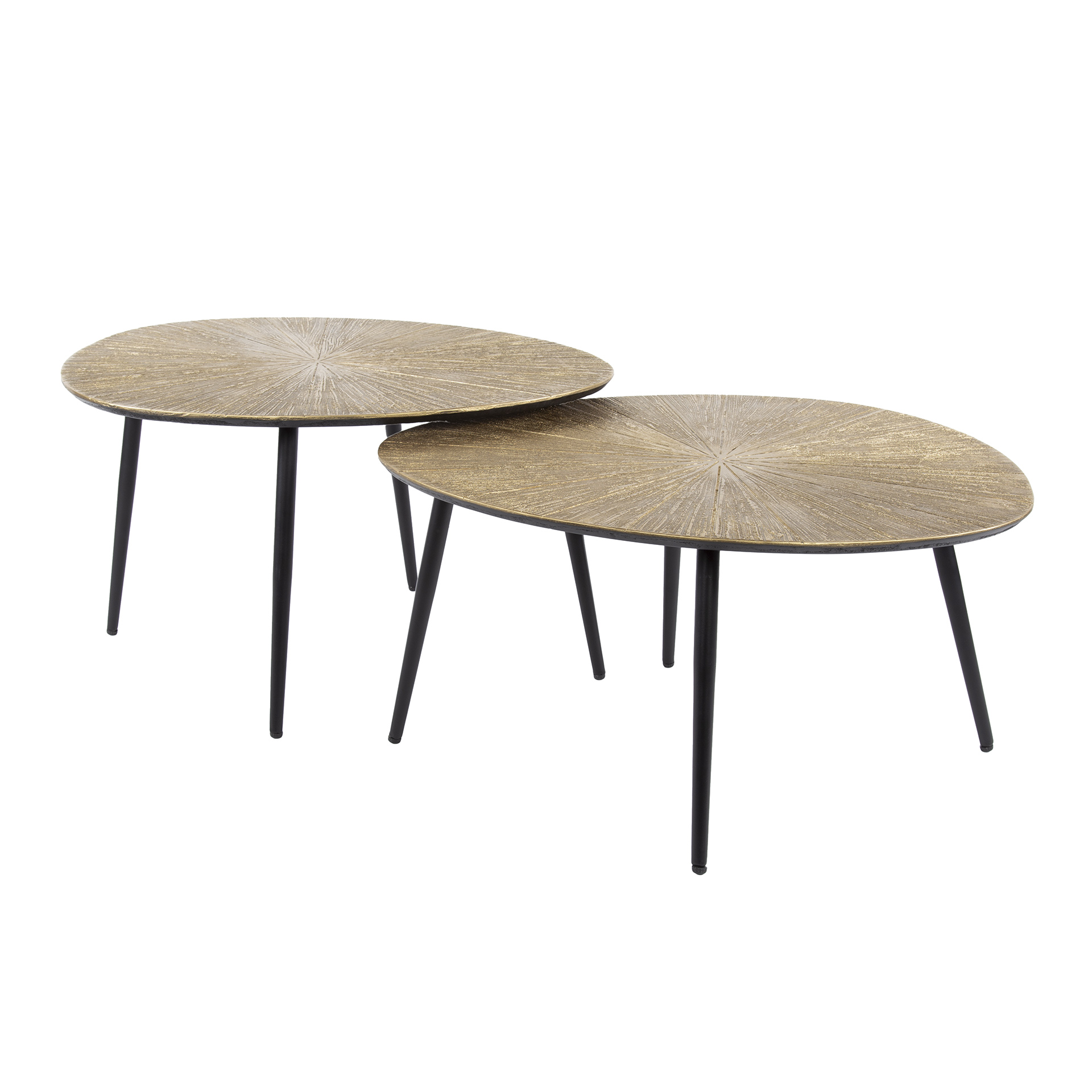 Table basse Ray bio - Lot de 2 - Or antique