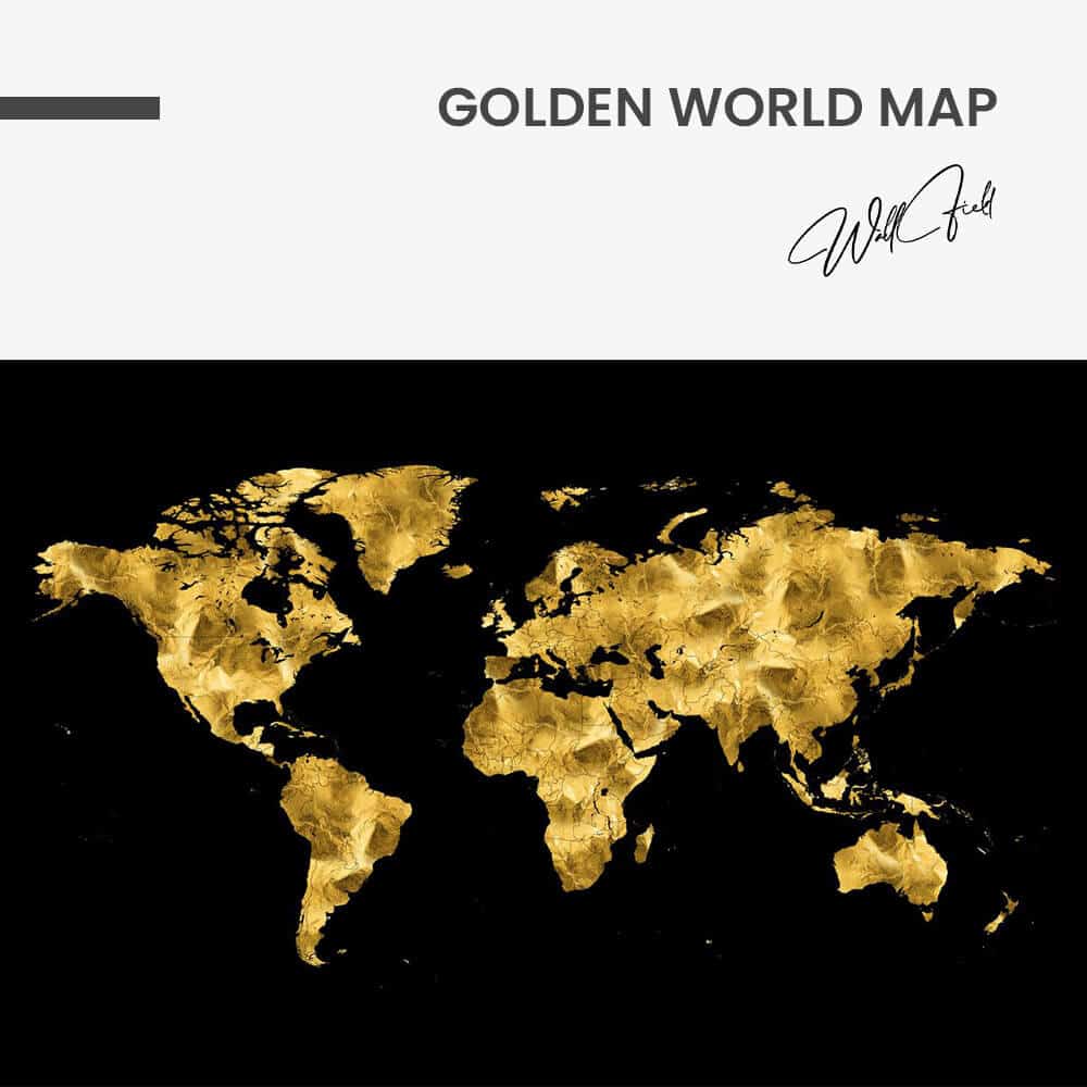 "Golden World Map"
