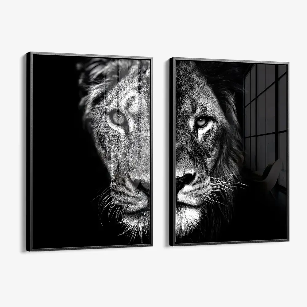Bundle: "Lion & Lioness III" (2x) – Verre