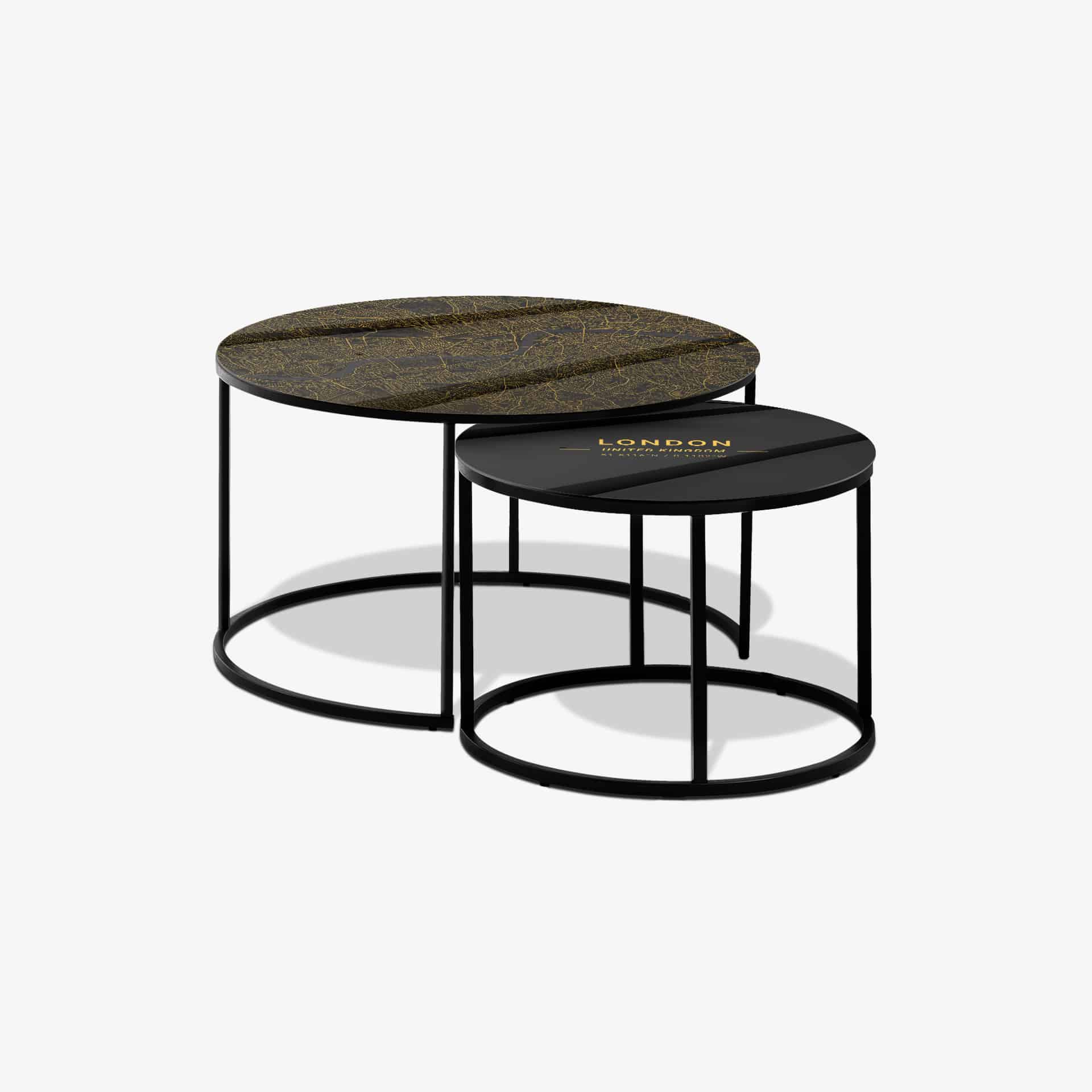 Table basse Noir - London Gold