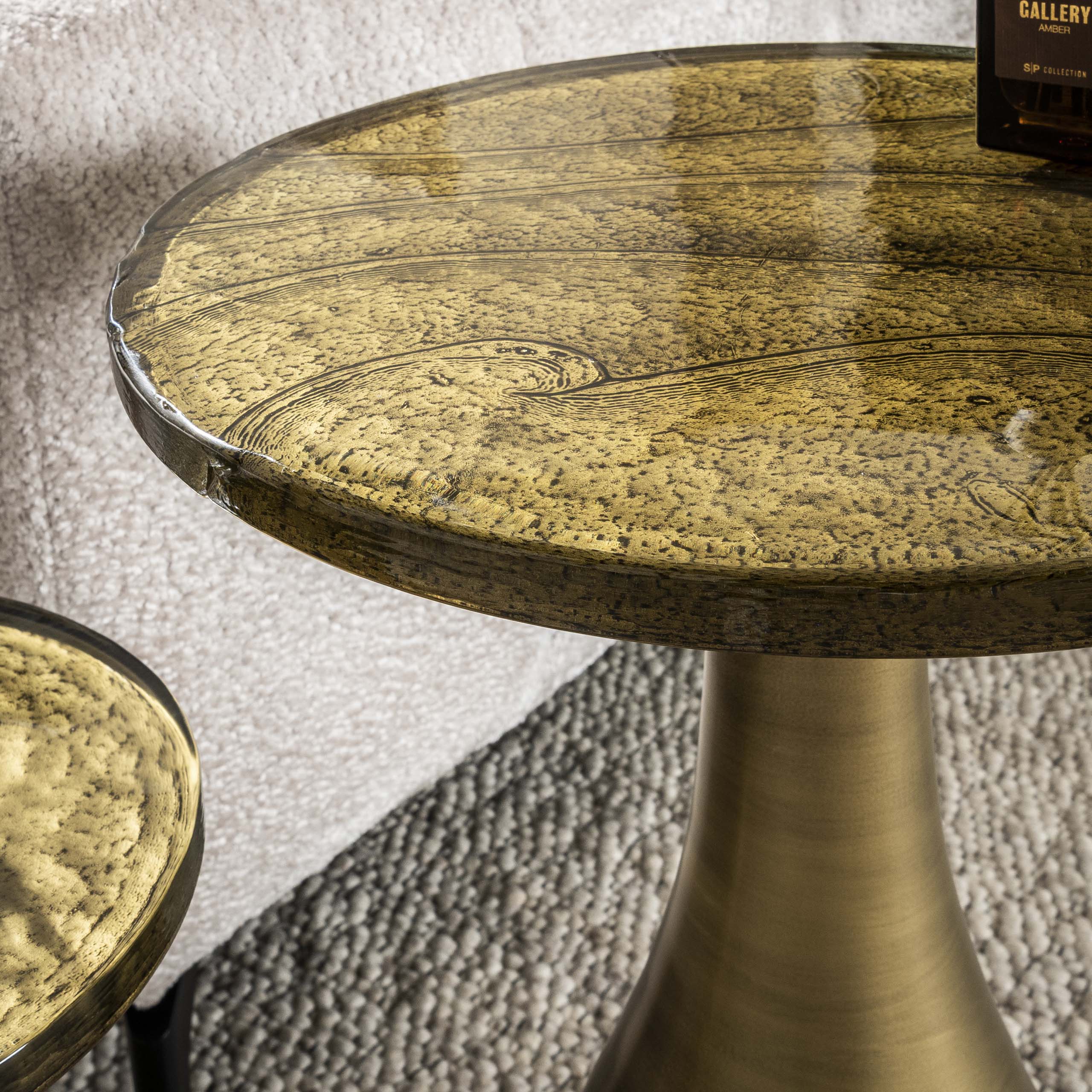 Table d'appoint Eclipse Drop M - Or antique